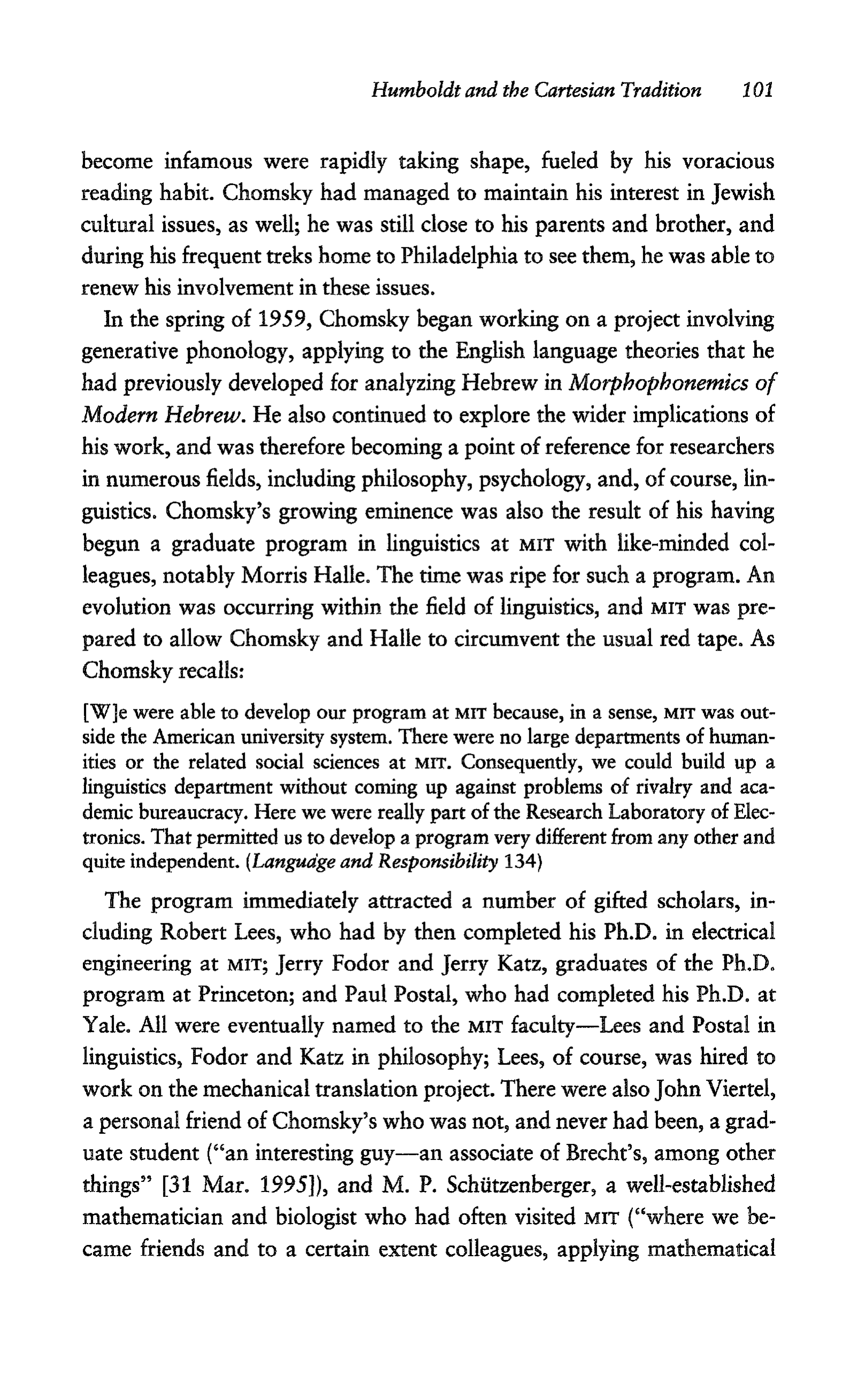 Noam Chomsky A Life of Dissent Biography — page 115