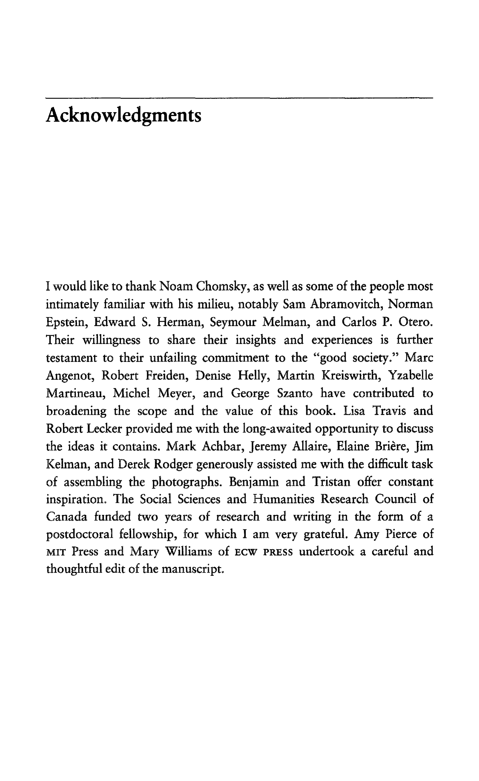 Noam Chomsky A Life of Dissent Biography — page 13