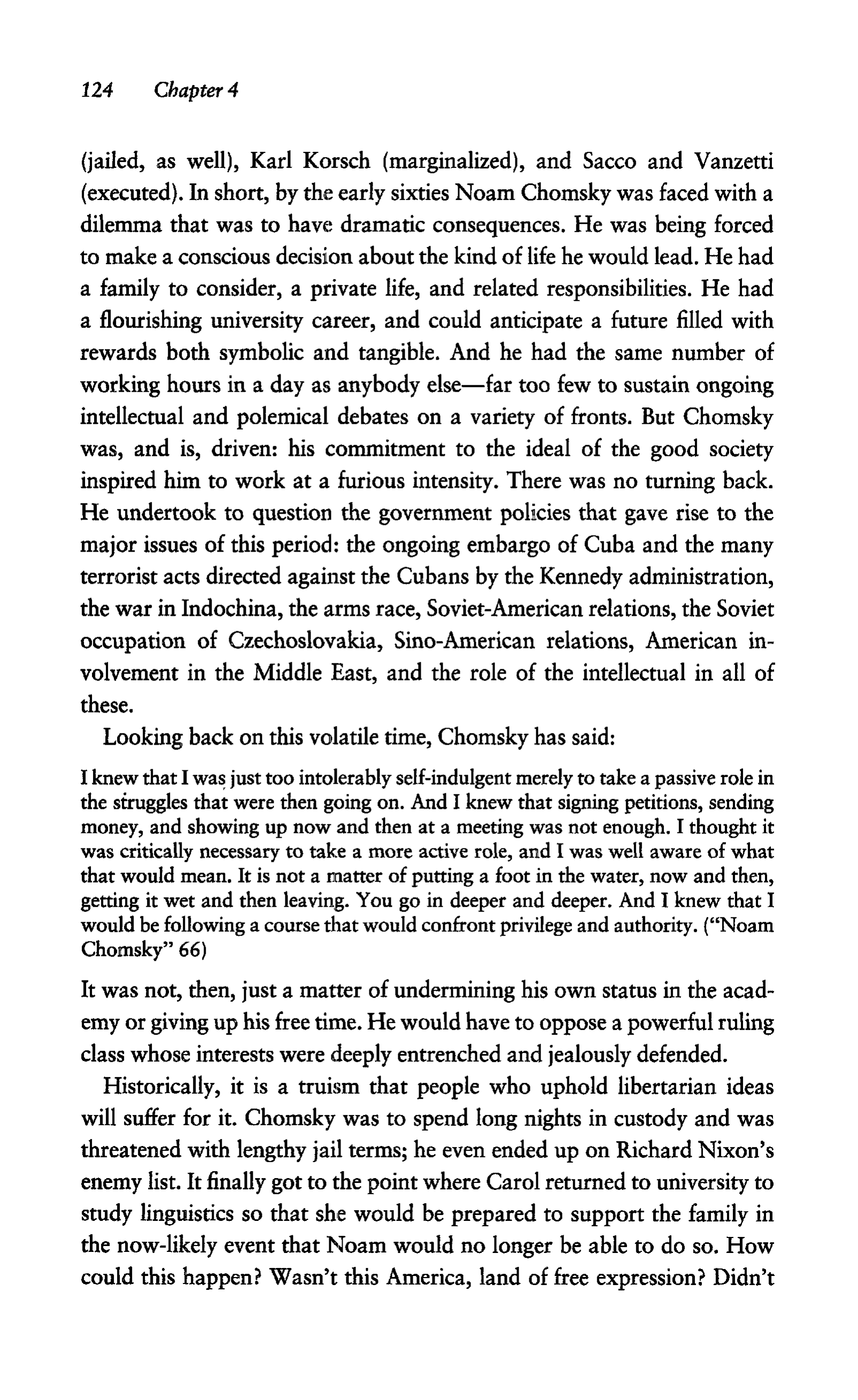 Noam Chomsky A Life of Dissent Biography — page 138