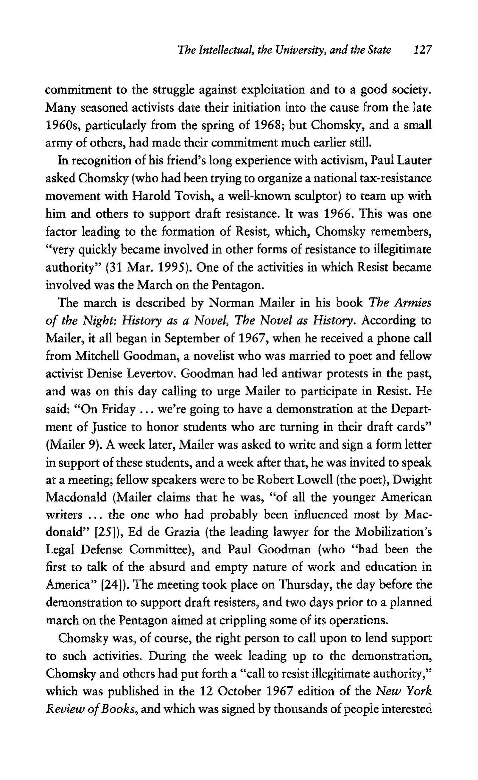 Noam Chomsky A Life of Dissent Biography — page 141