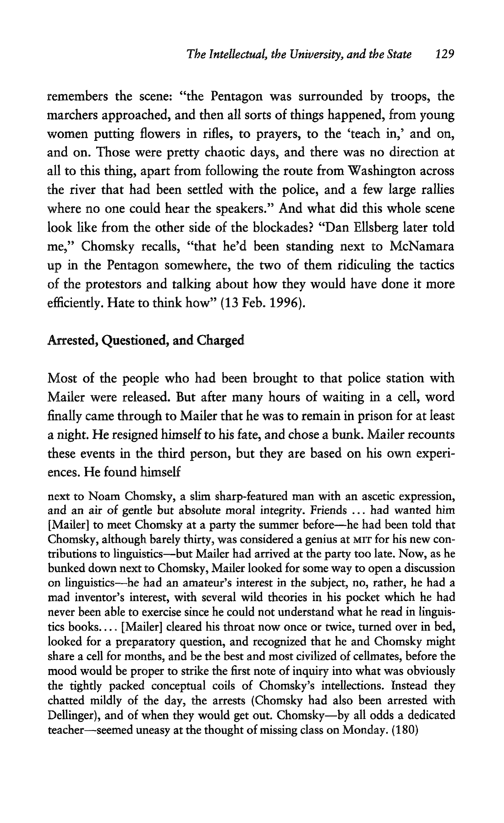 Noam Chomsky A Life of Dissent Biography — page 143