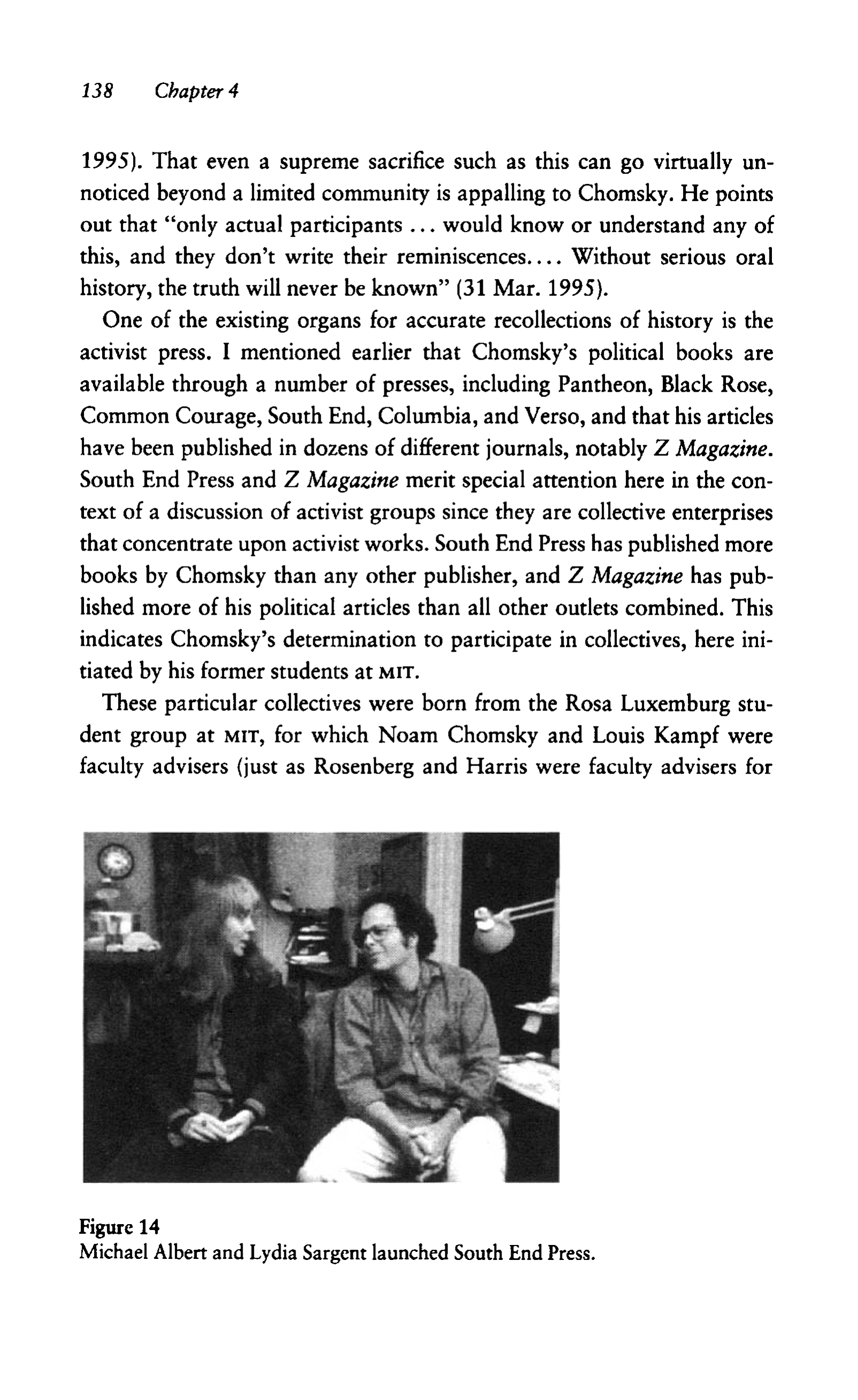 Noam Chomsky A Life of Dissent Biography — page 152