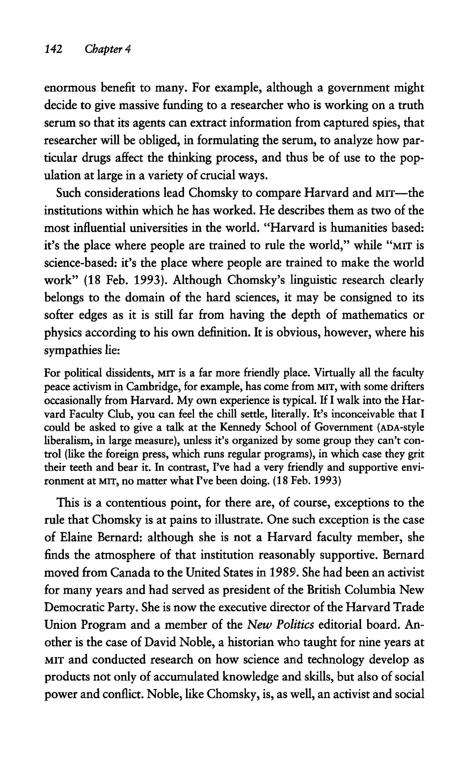 Noam Chomsky A Life of Dissent Biography — page 156