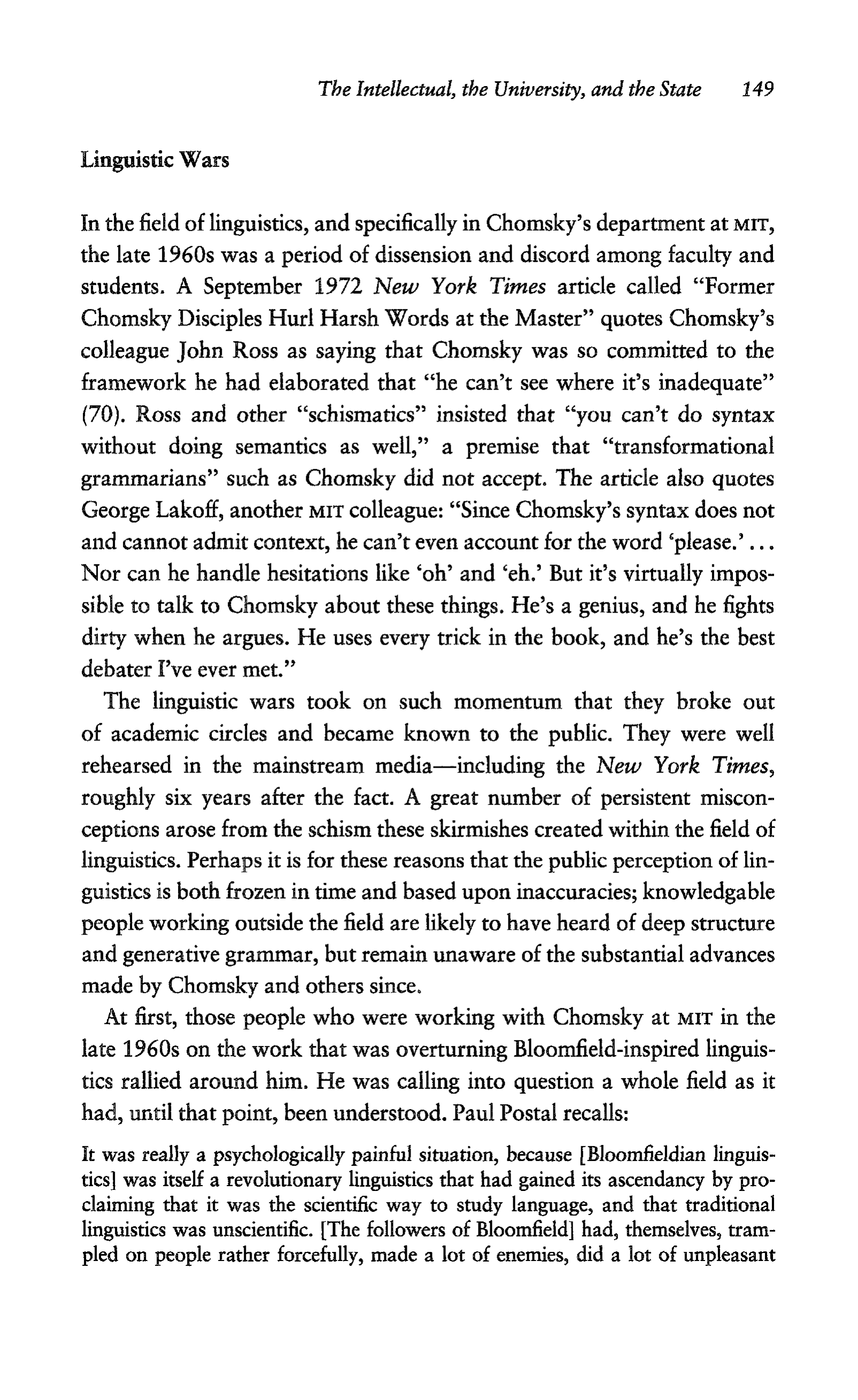 Noam Chomsky A Life of Dissent Biography — page 163