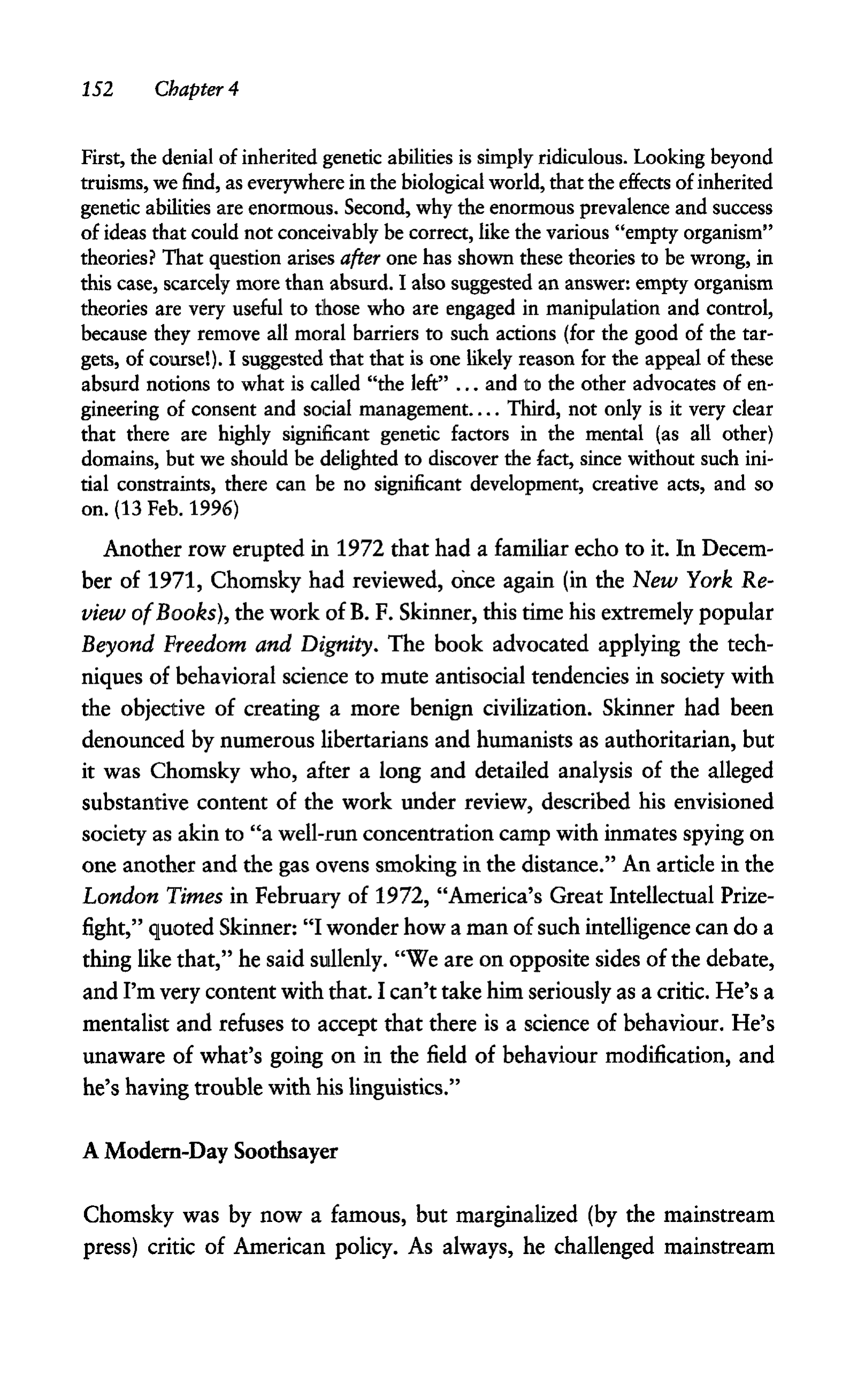 Noam Chomsky A Life of Dissent Biography — page 166