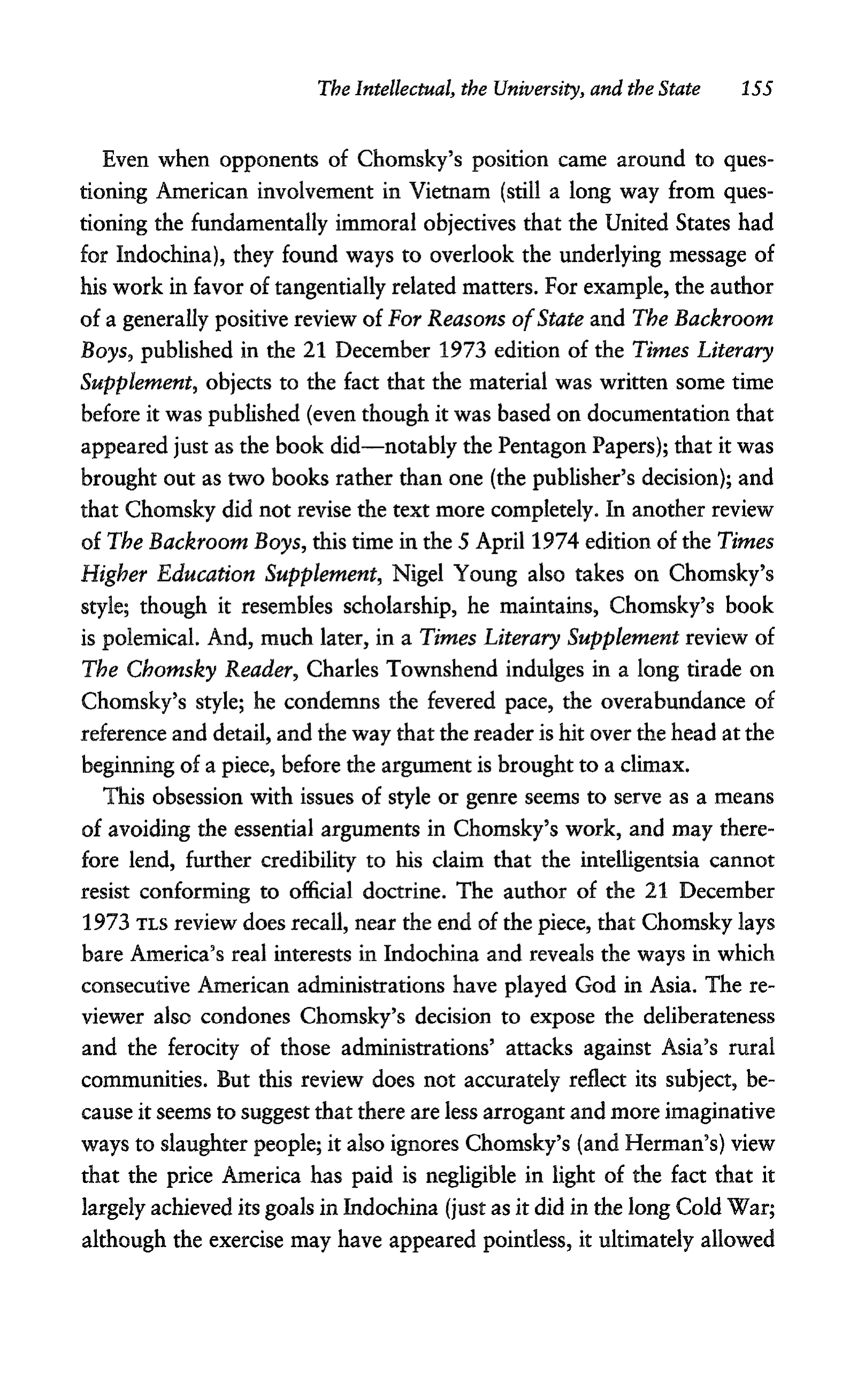 Noam Chomsky A Life of Dissent Biography — page 169