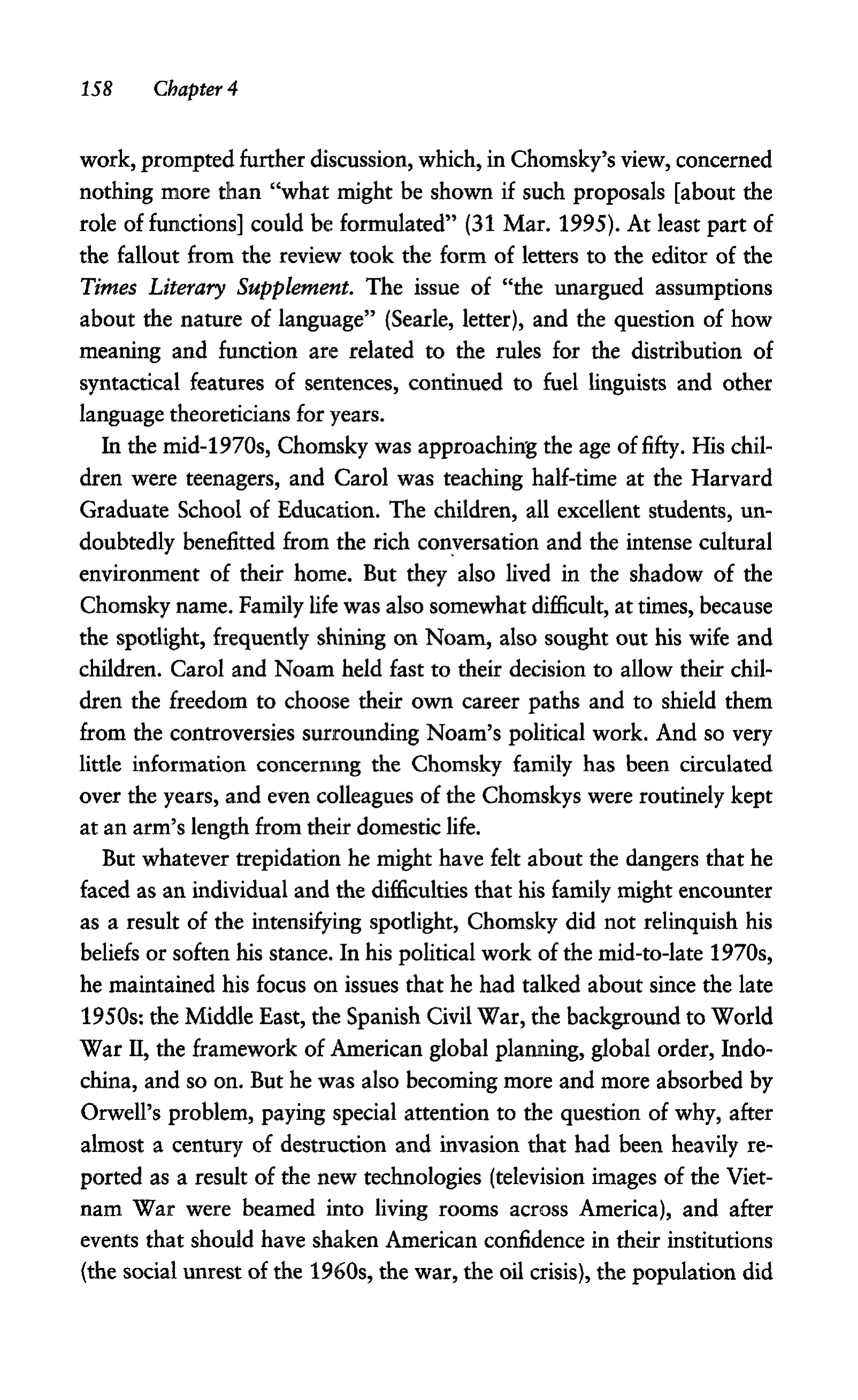 Noam Chomsky A Life of Dissent Biography — page 172