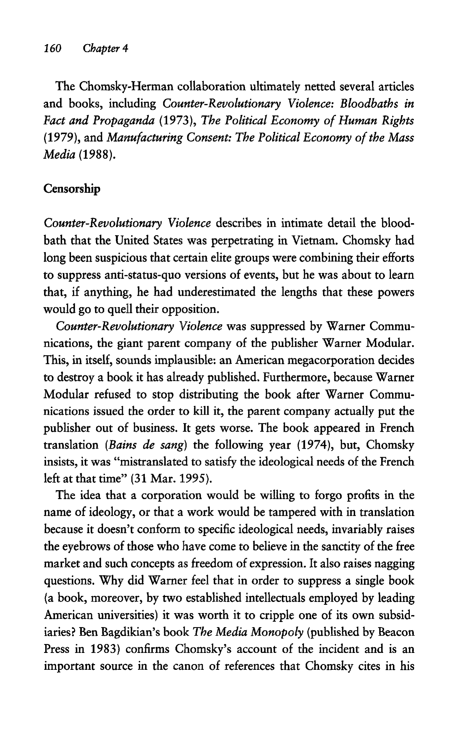 Noam Chomsky A Life of Dissent Biography — page 174