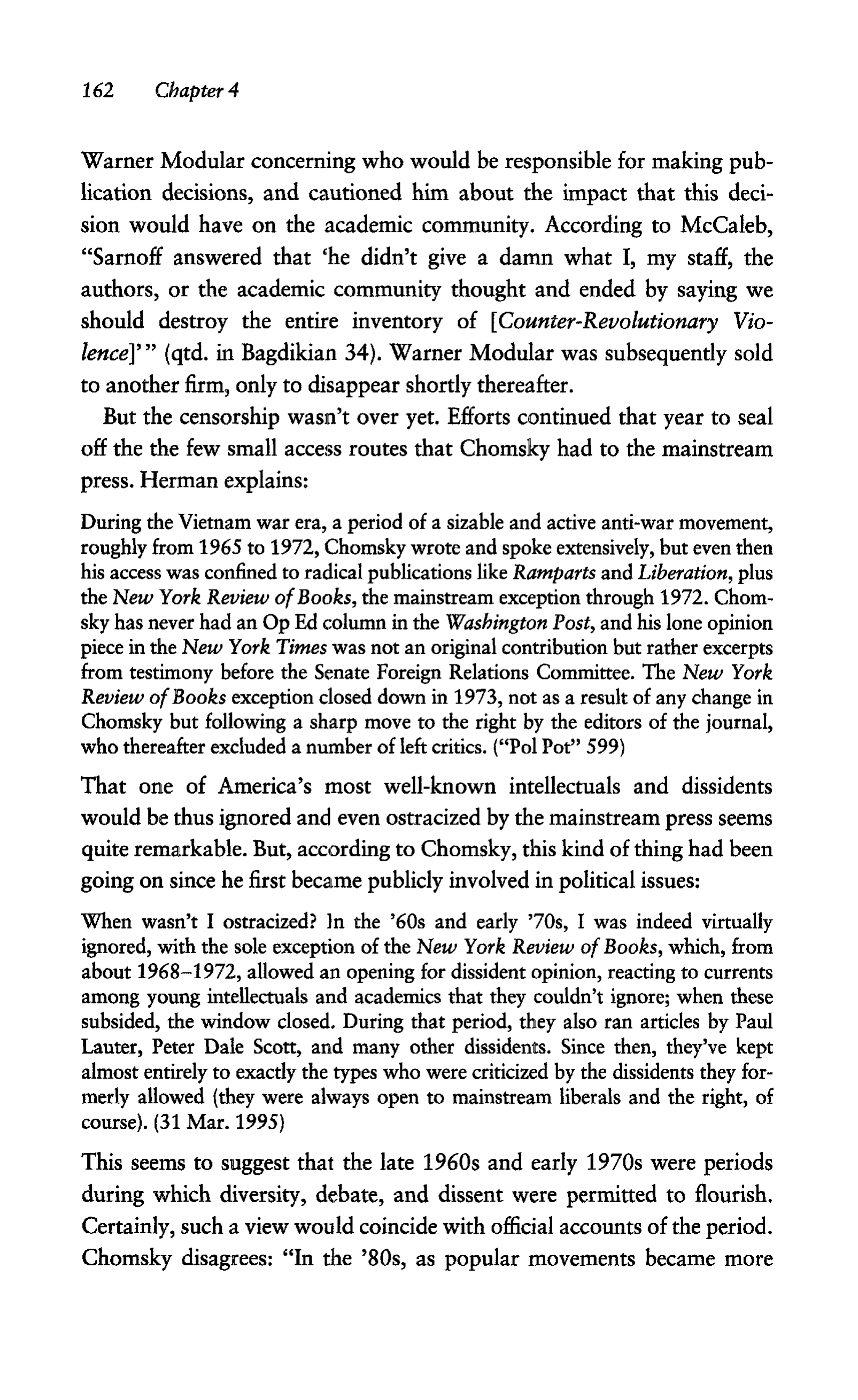 Noam Chomsky A Life of Dissent Biography — page 176