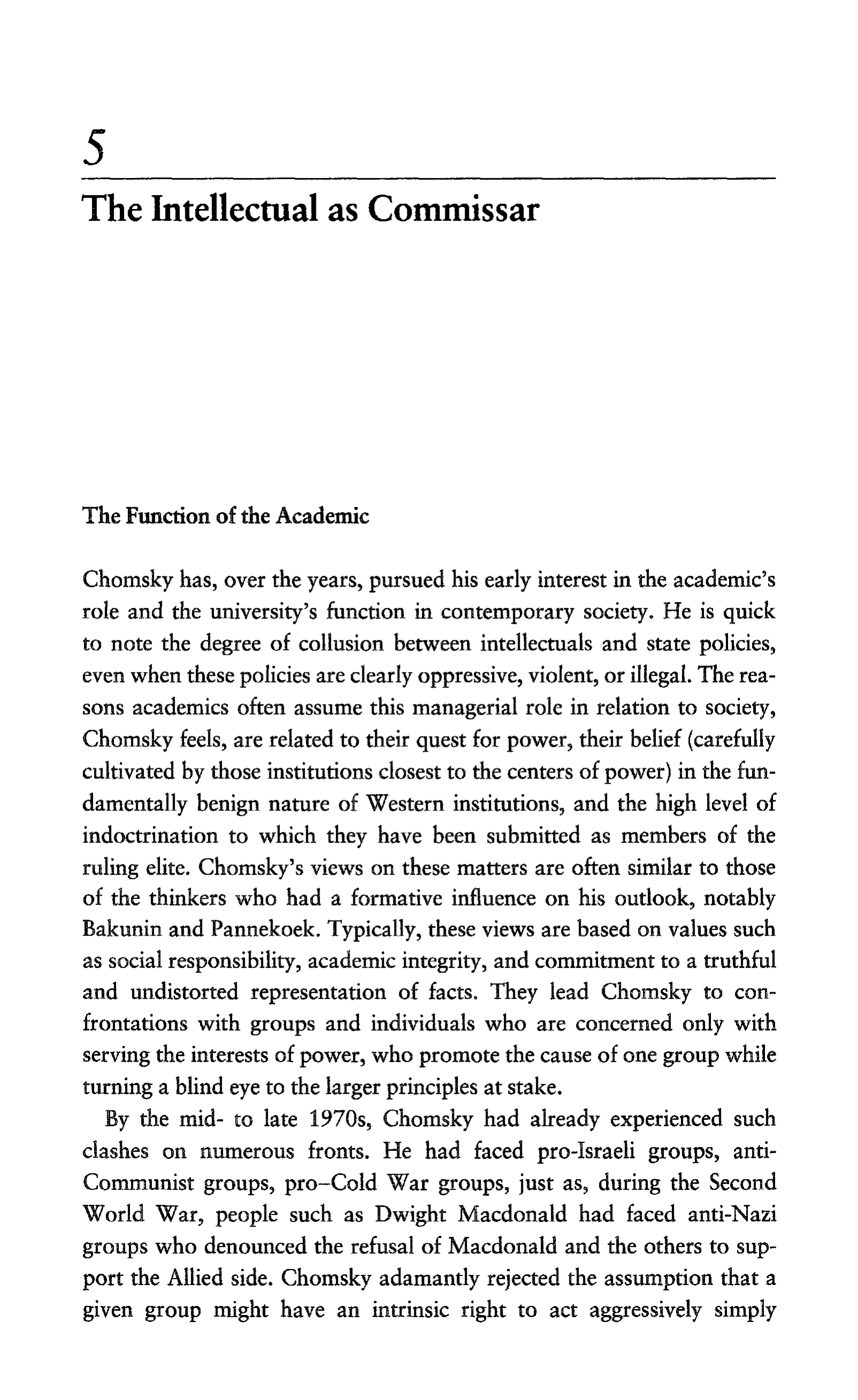 Noam Chomsky A Life of Dissent Biography — page 179