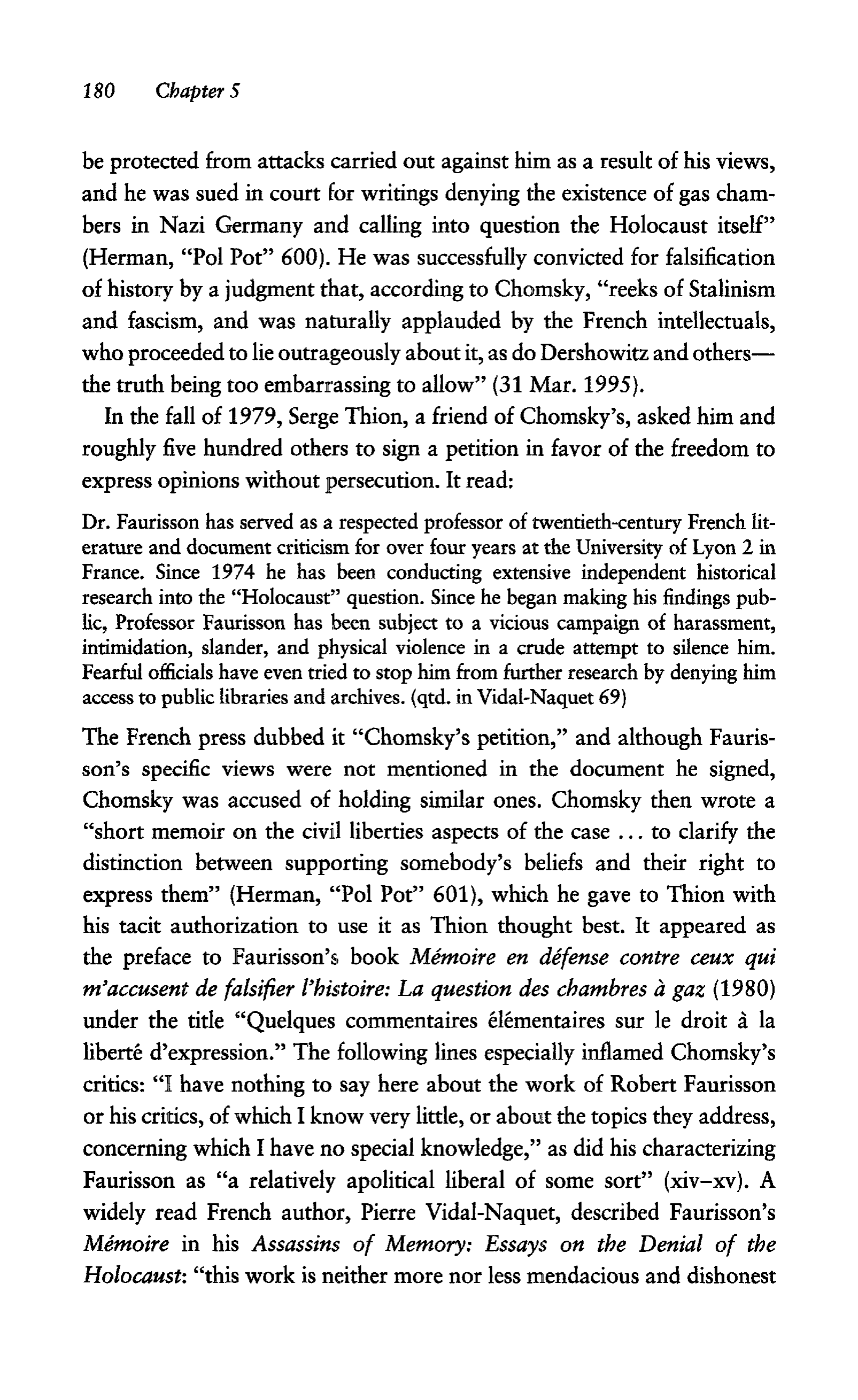 Noam Chomsky A Life of Dissent Biography — page 194