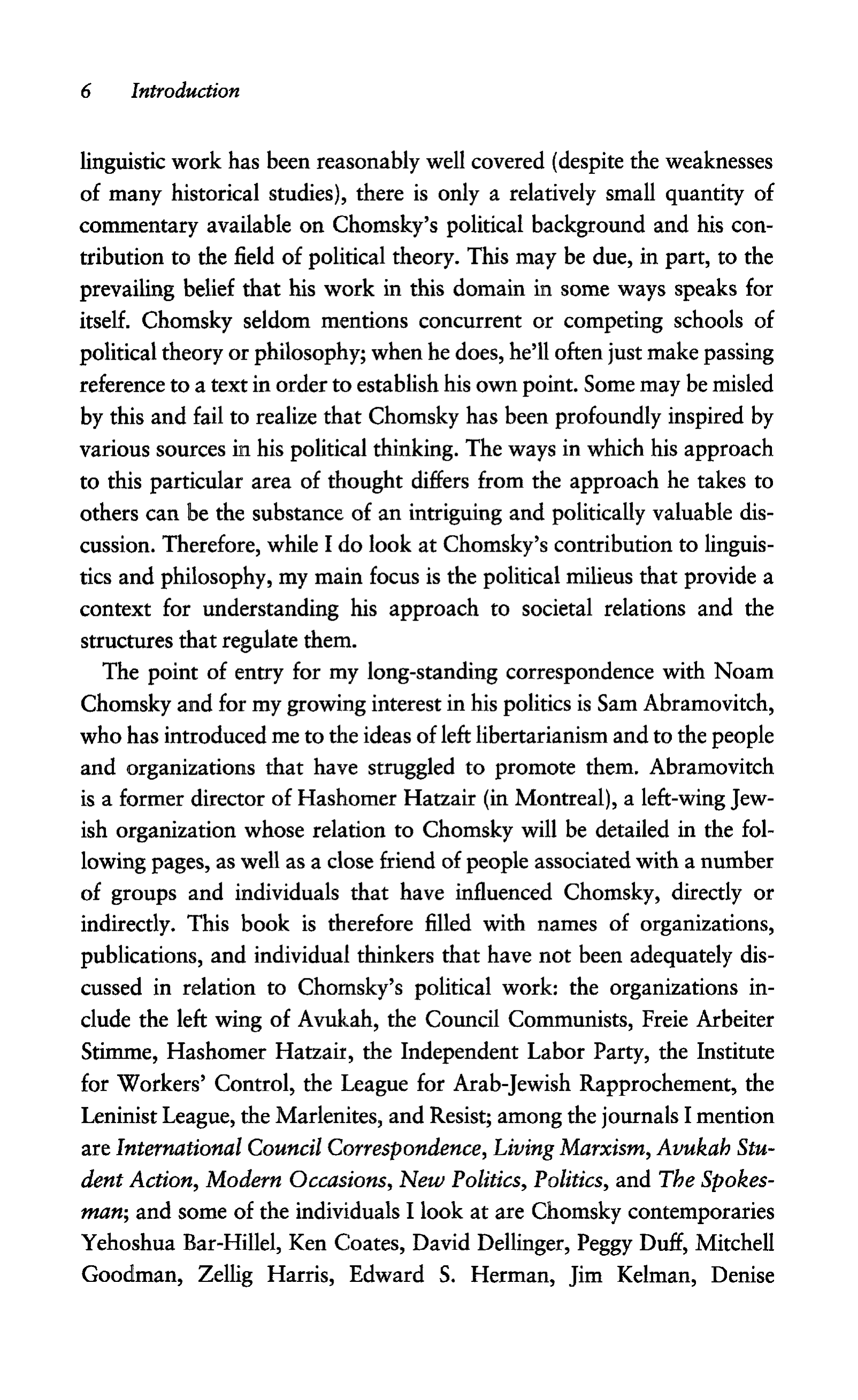 Noam Chomsky A Life of Dissent Biography — page 20