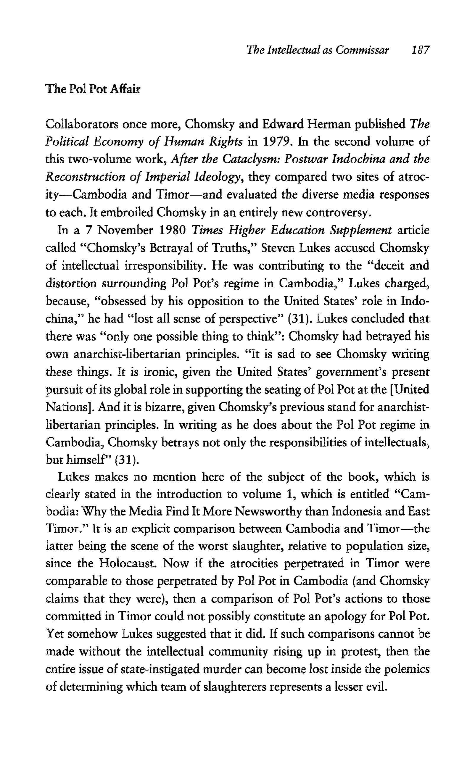 Noam Chomsky A Life of Dissent Biography — page 201