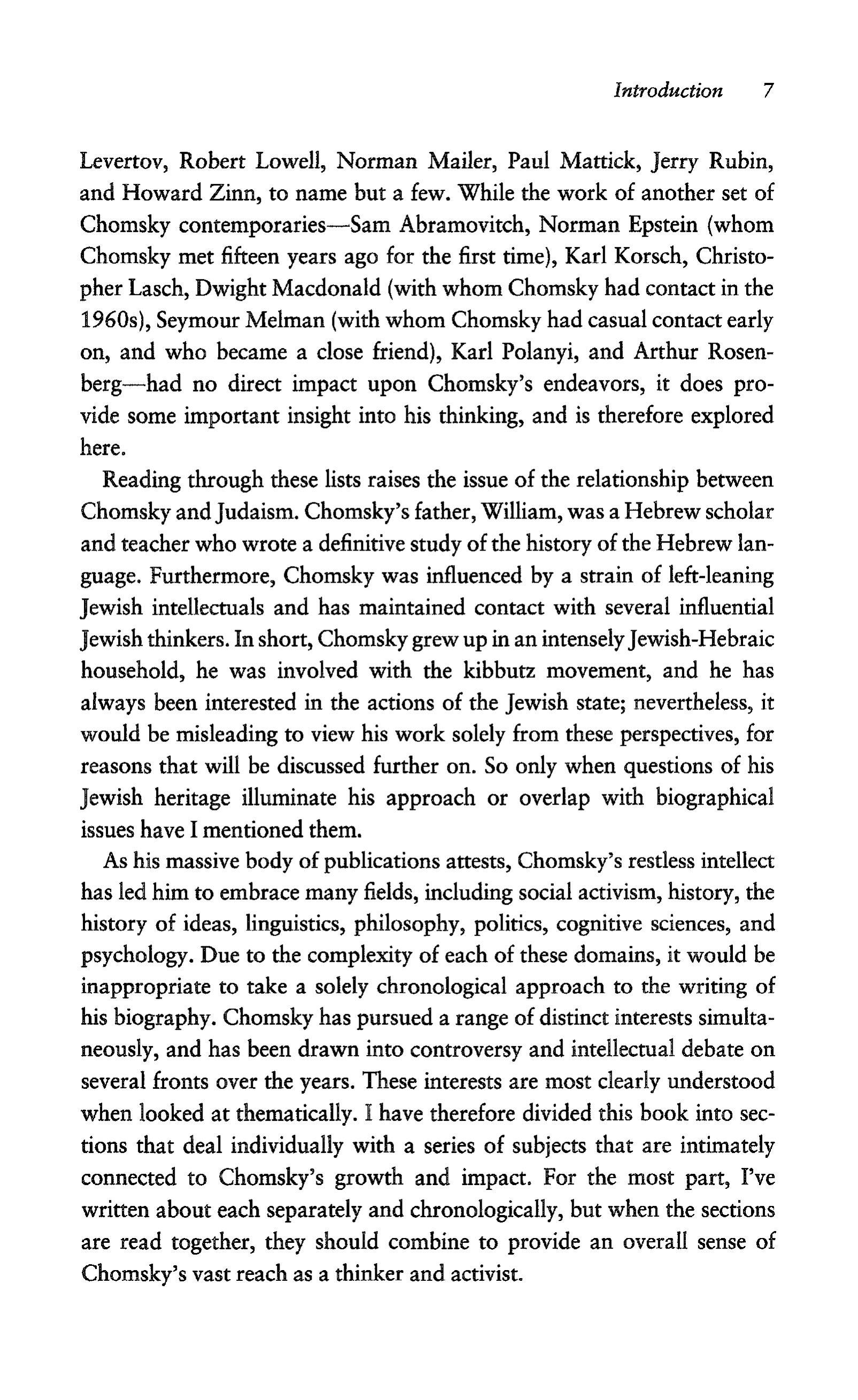 Noam Chomsky A Life of Dissent Biography — page 21