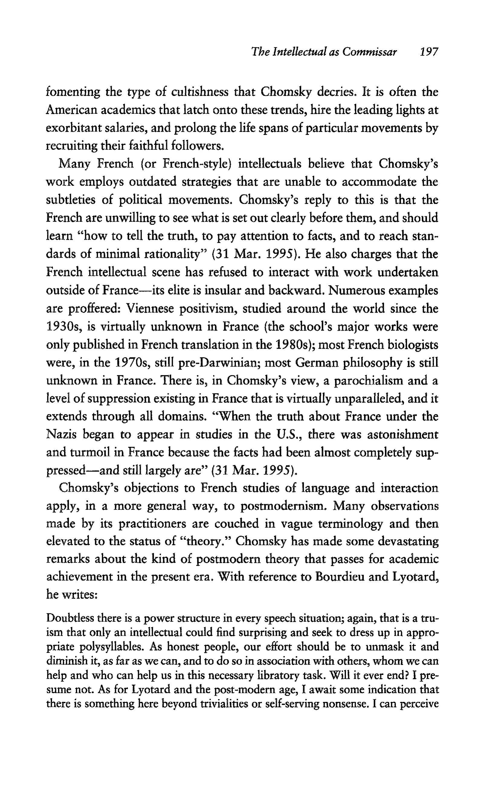 Noam Chomsky A Life of Dissent Biography — page 211