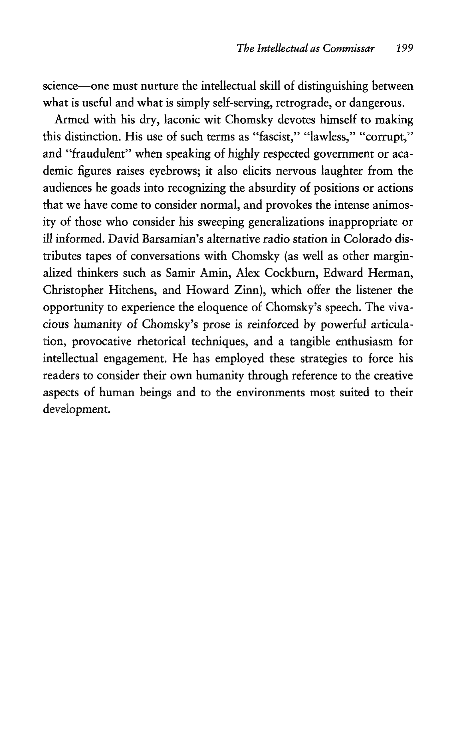 Noam Chomsky A Life of Dissent Biography — page 213