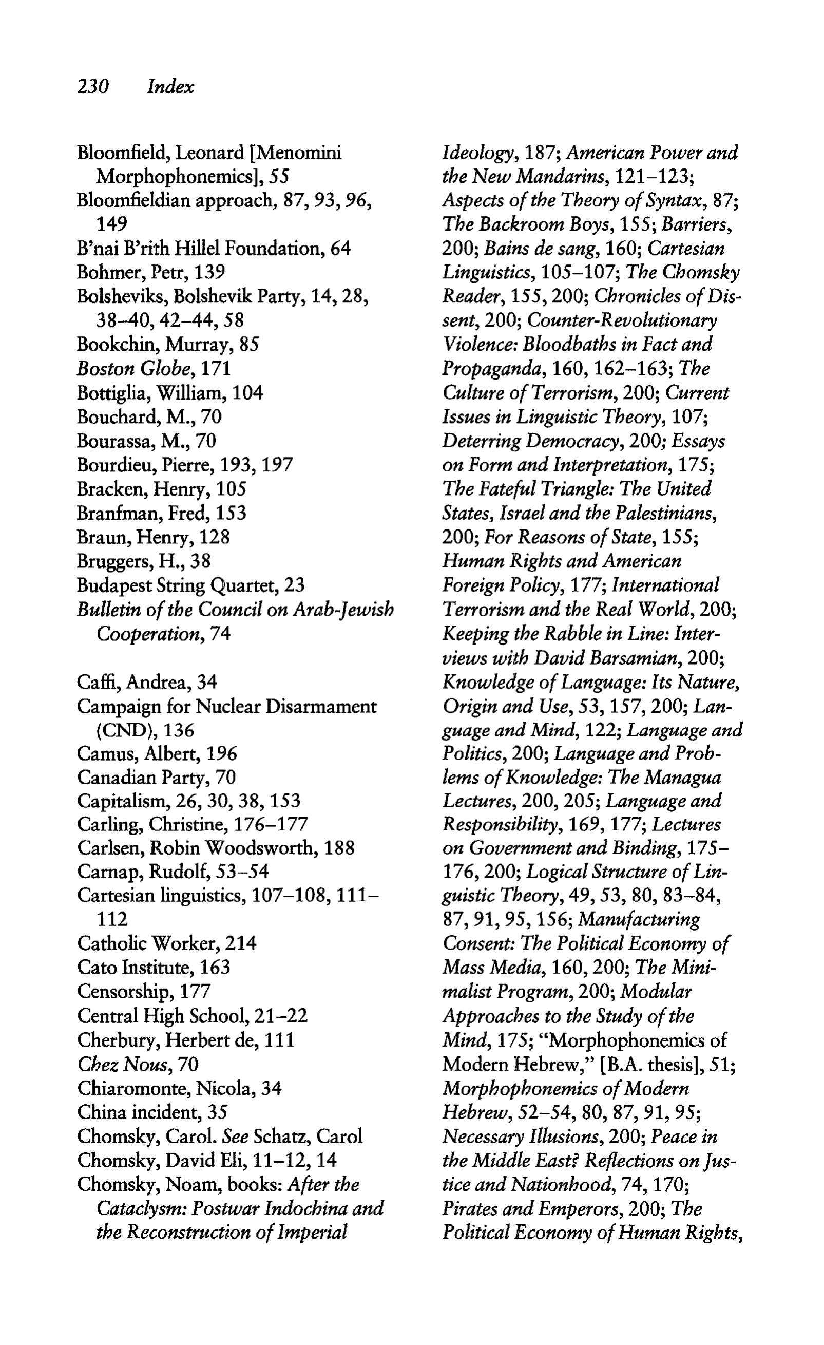 Noam Chomsky A Life of Dissent Biography — page 244