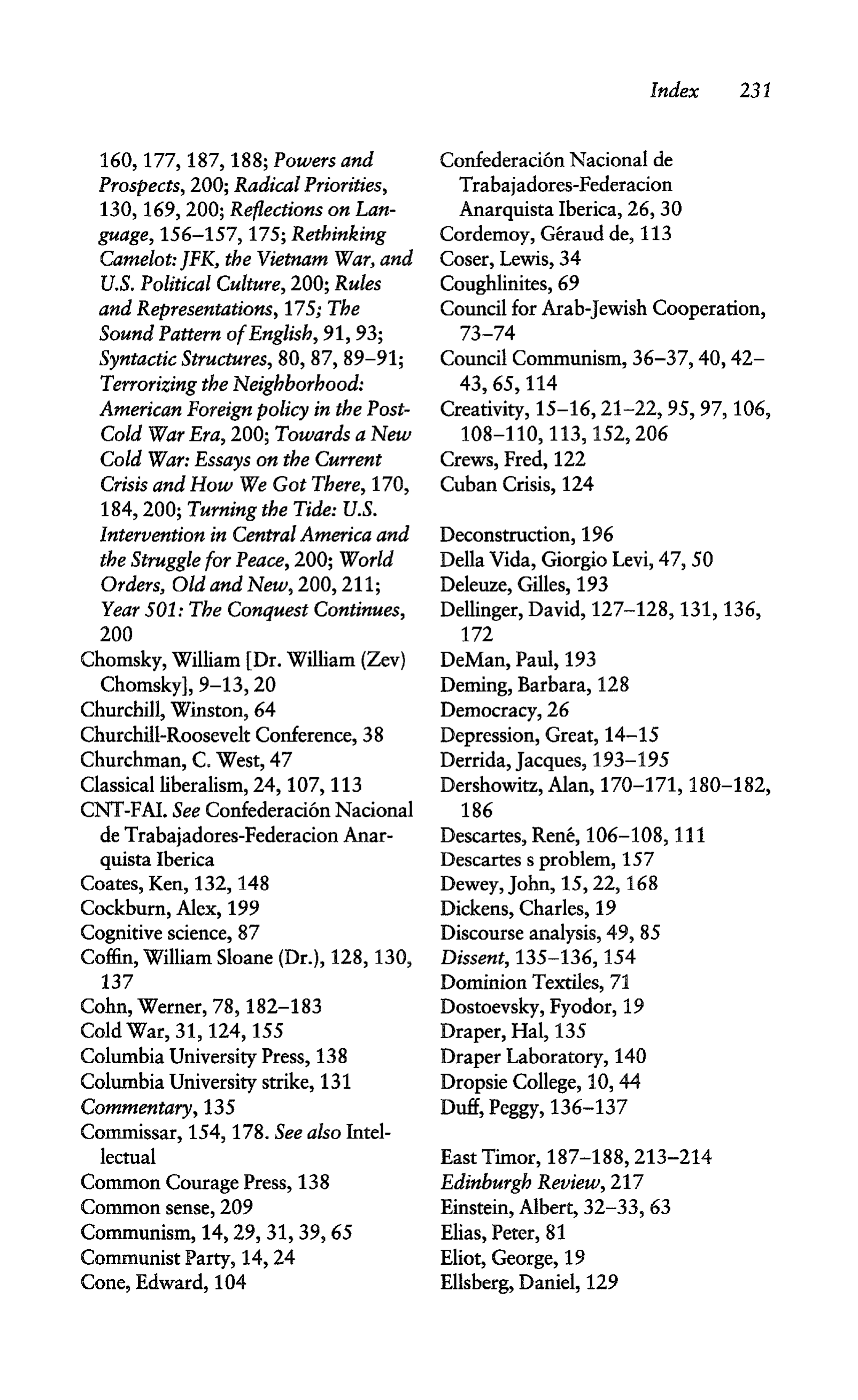 Noam Chomsky A Life of Dissent Biography — page 245