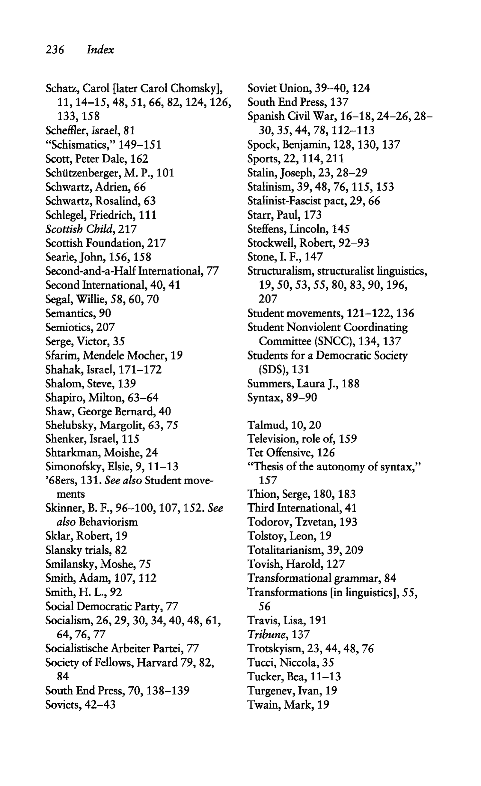 Noam Chomsky A Life of Dissent Biography — page 250