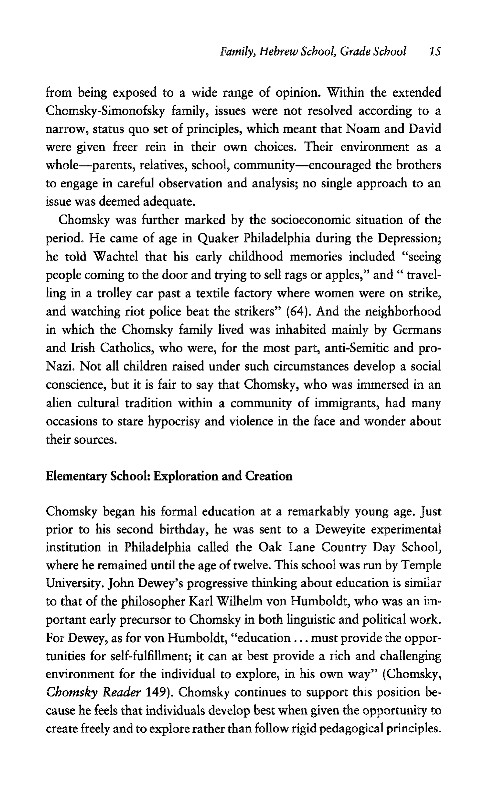 Noam Chomsky A Life of Dissent Biography — page 29