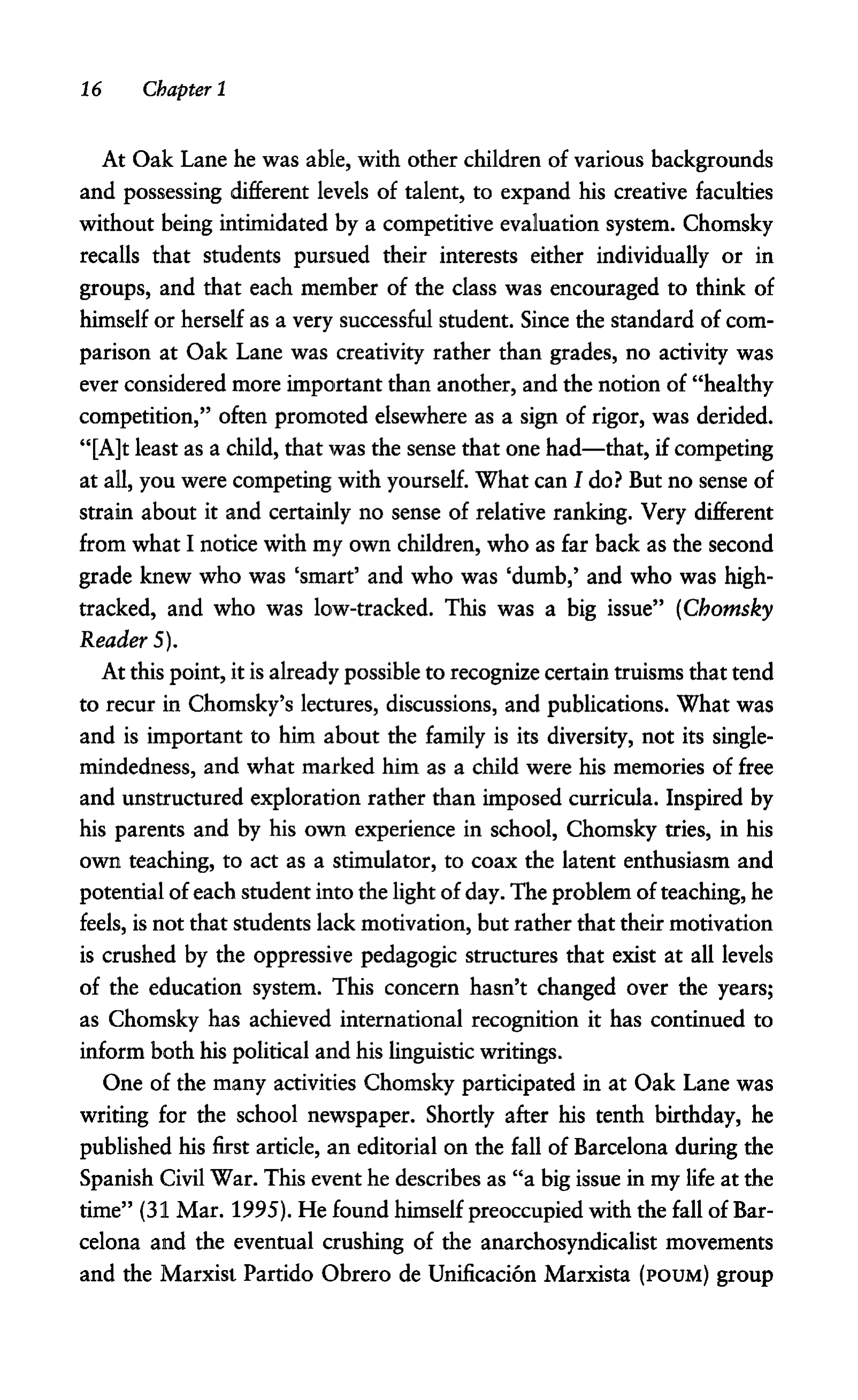 Noam Chomsky A Life of Dissent Biography — page 30