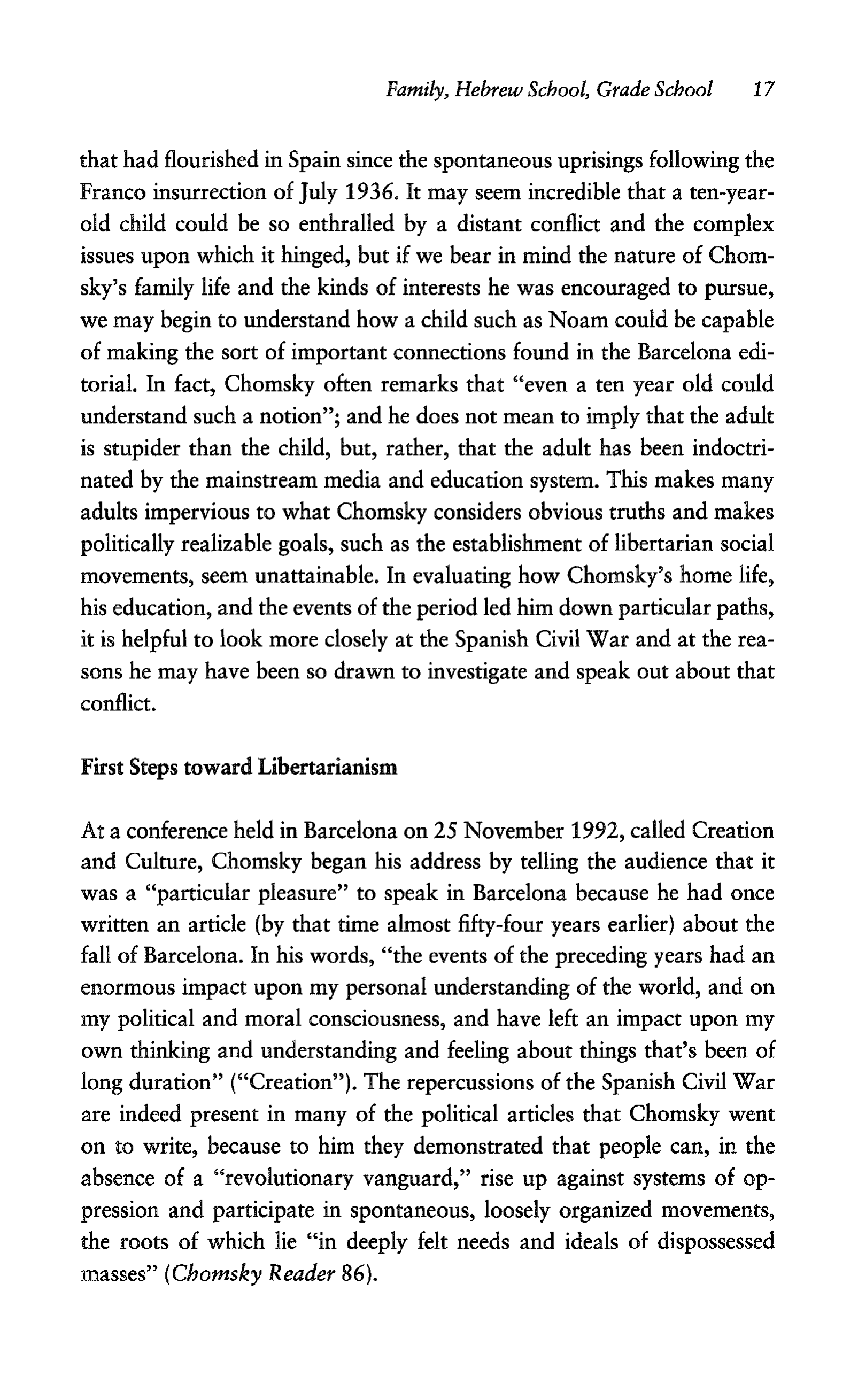 Noam Chomsky A Life of Dissent Biography — page 31