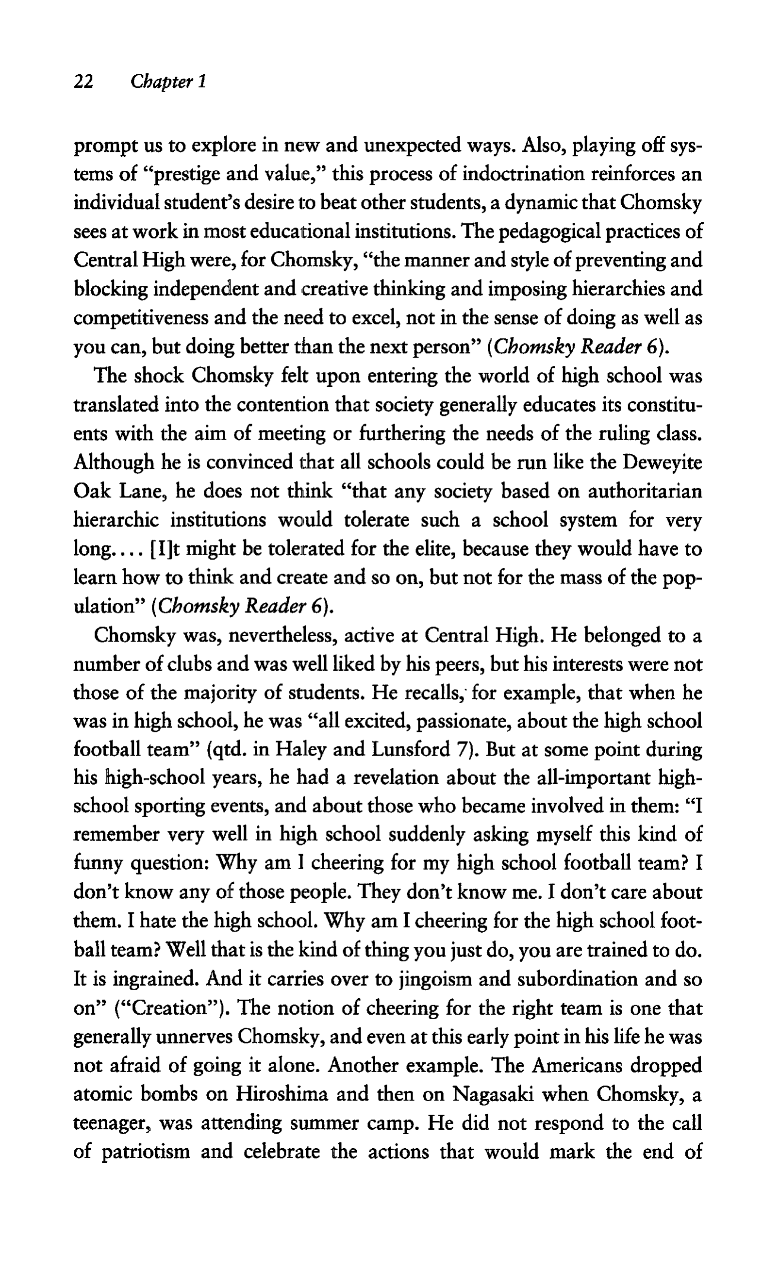 Noam Chomsky A Life of Dissent Biography — page 36