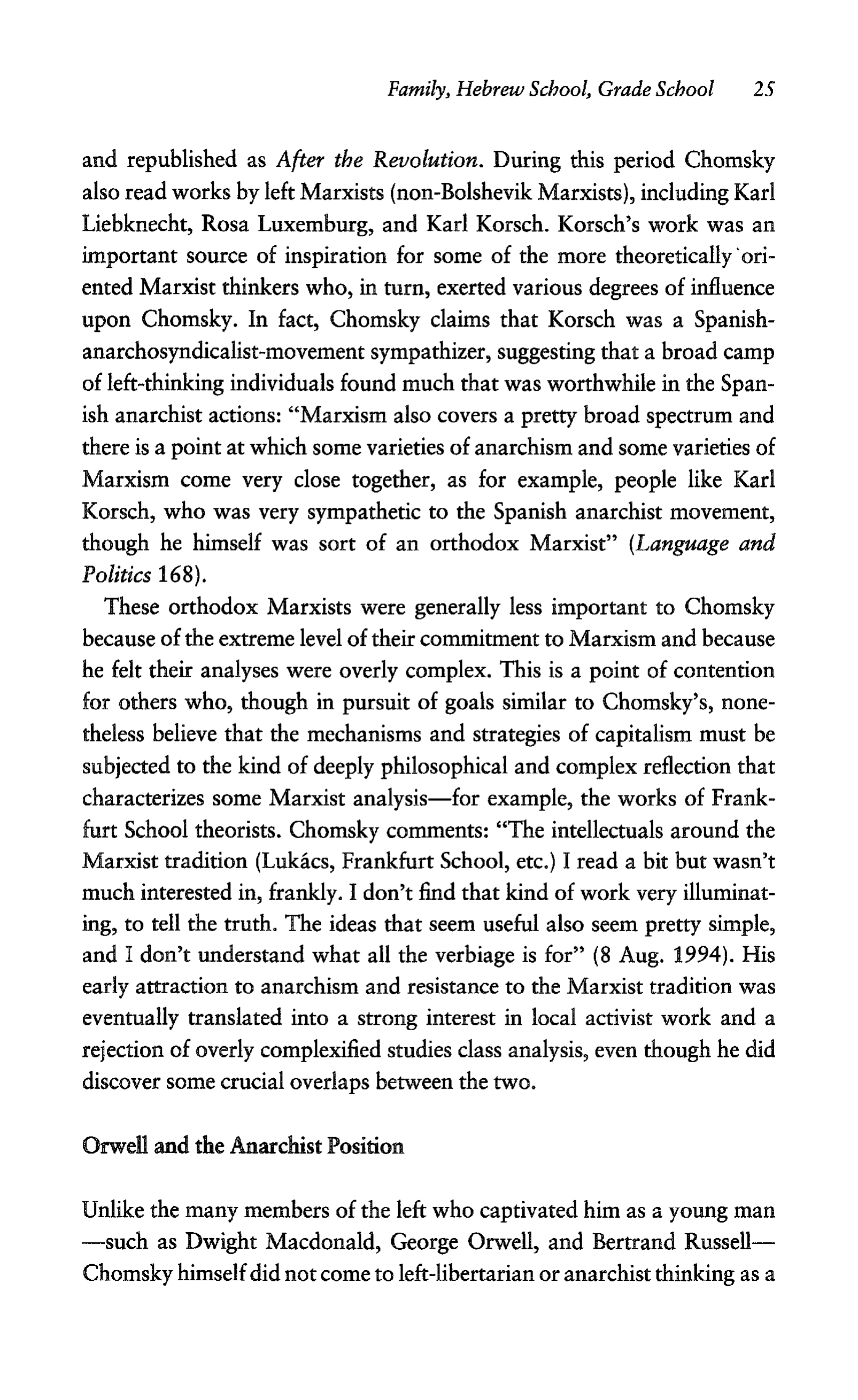 Noam Chomsky A Life of Dissent Biography — page 39