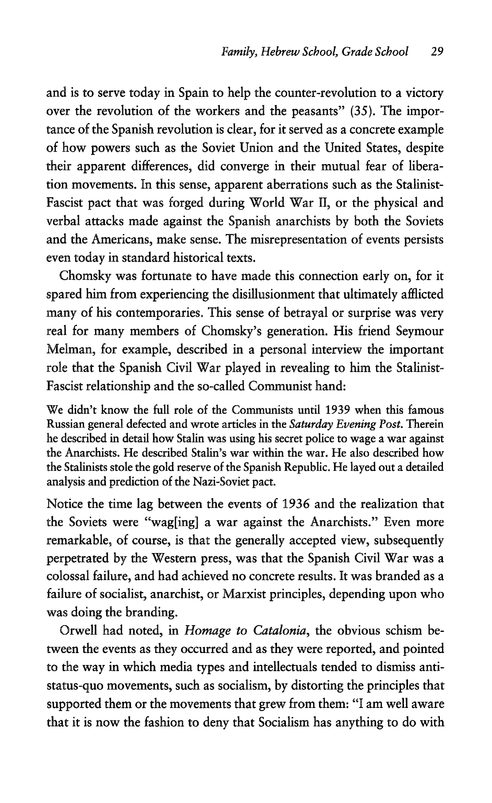 Noam Chomsky A Life of Dissent Biography — page 43