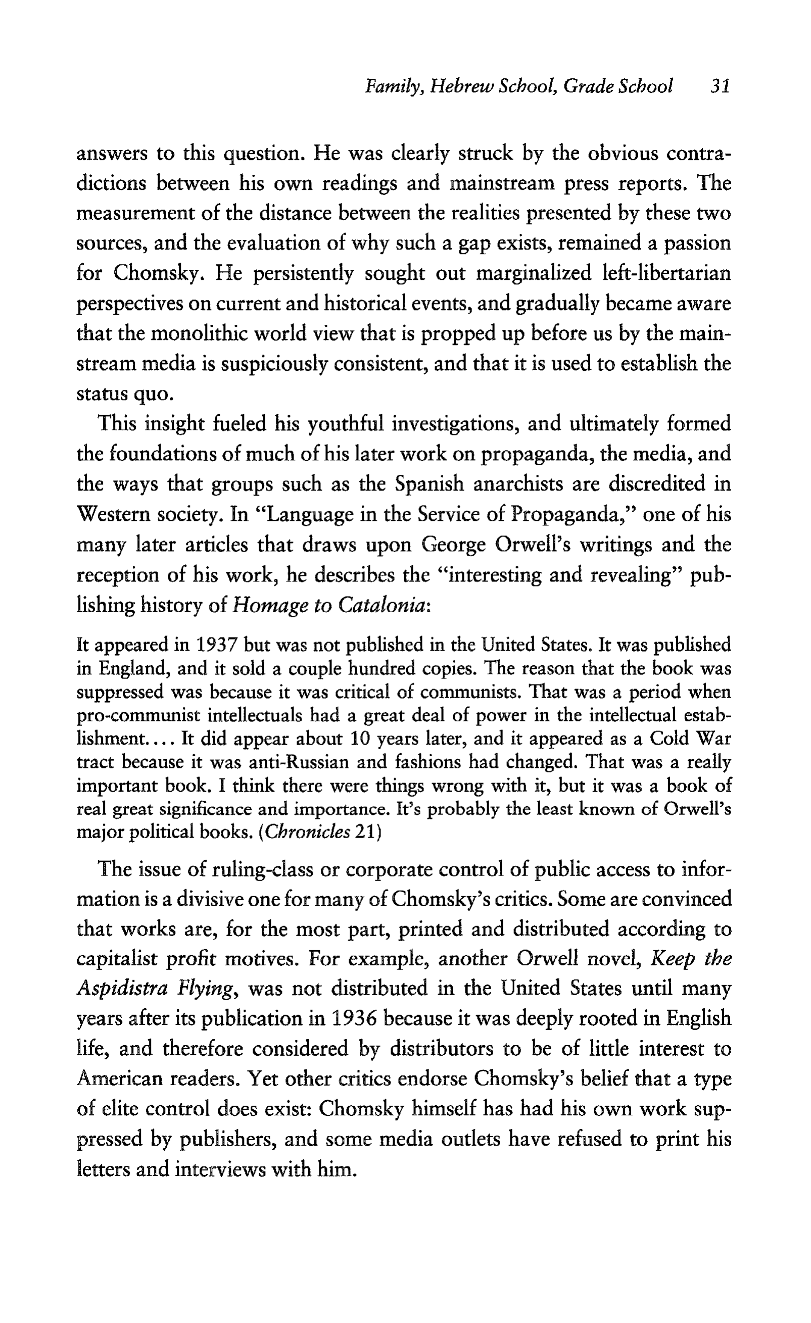 Noam Chomsky A Life of Dissent Biography — page 45
