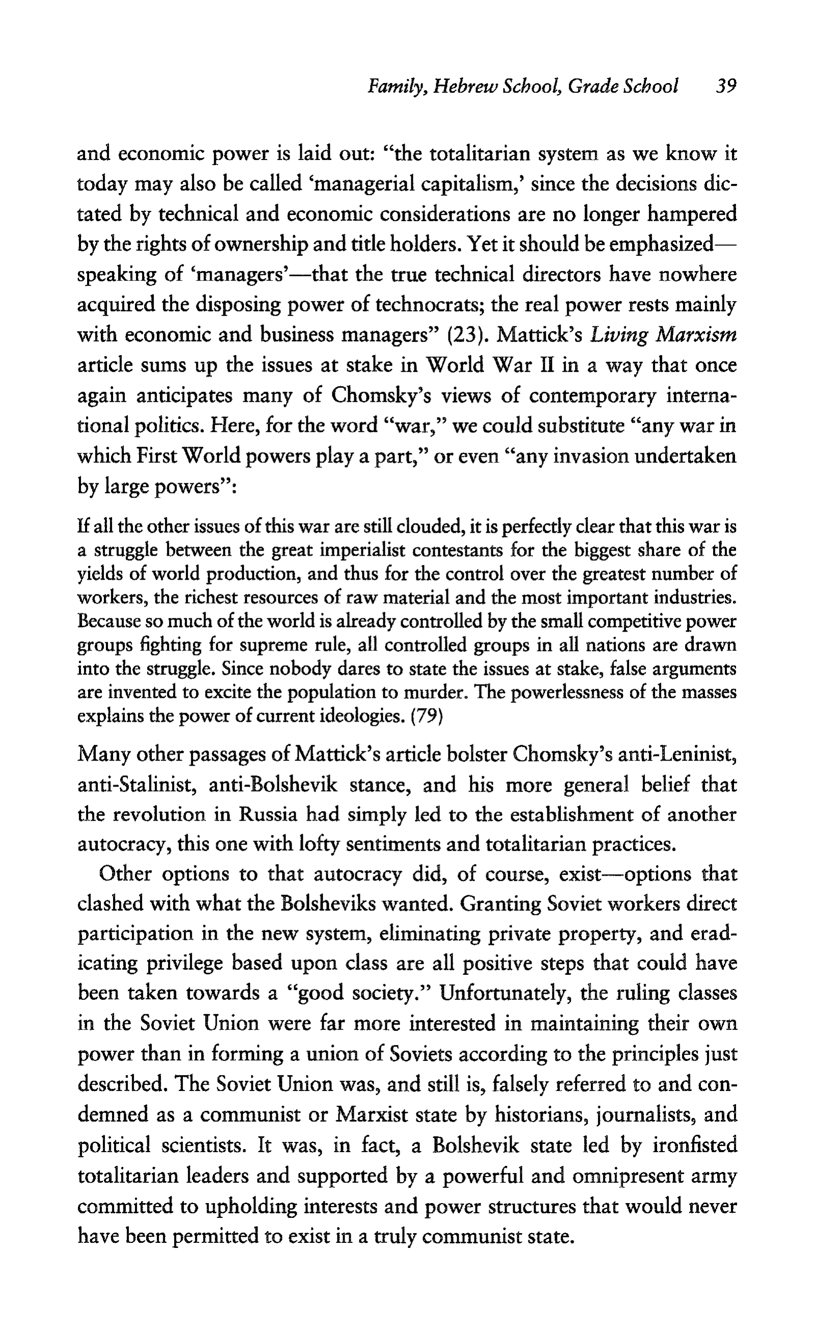Noam Chomsky A Life of Dissent Biography — page 53