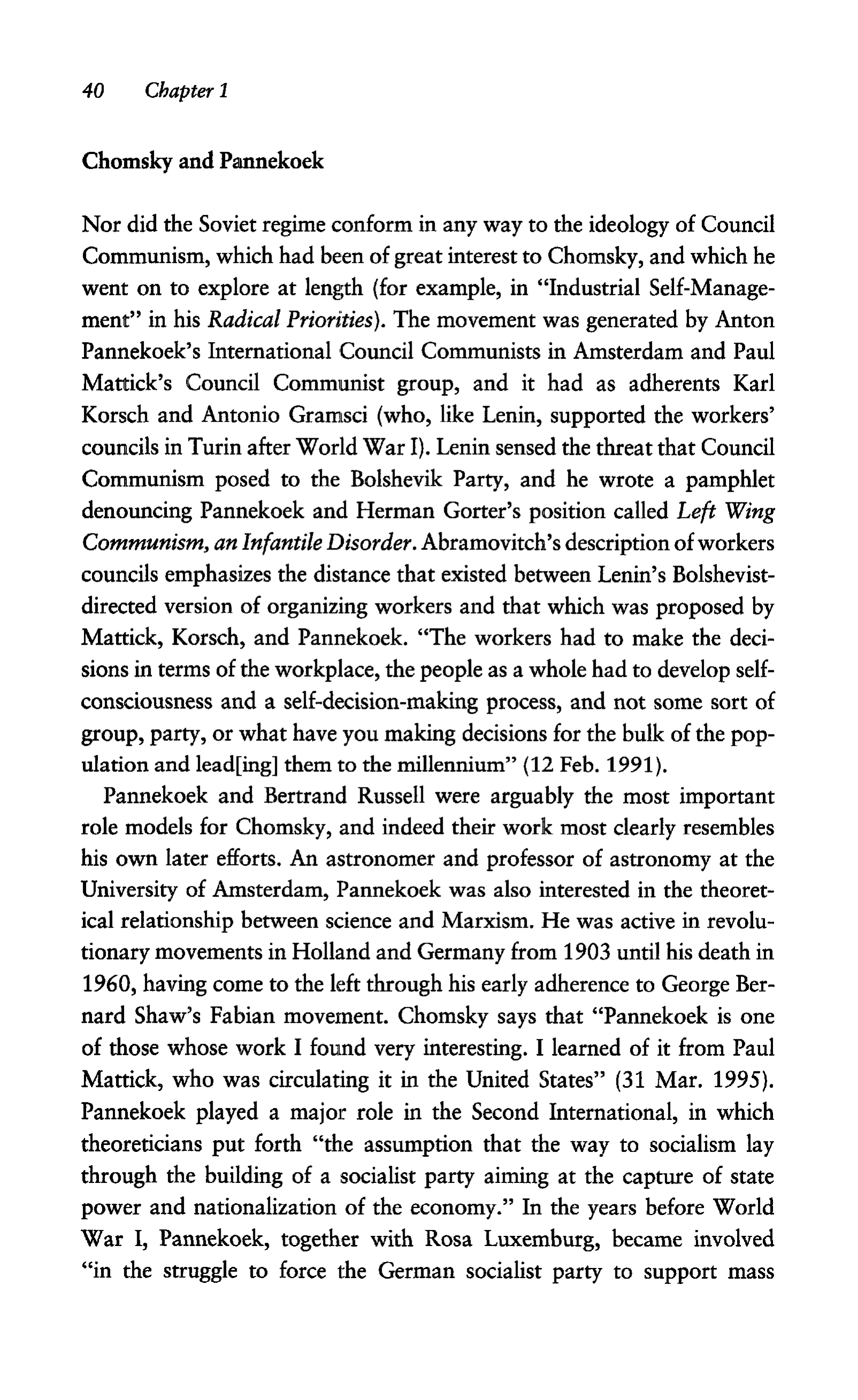 Noam Chomsky A Life of Dissent Biography — page 54