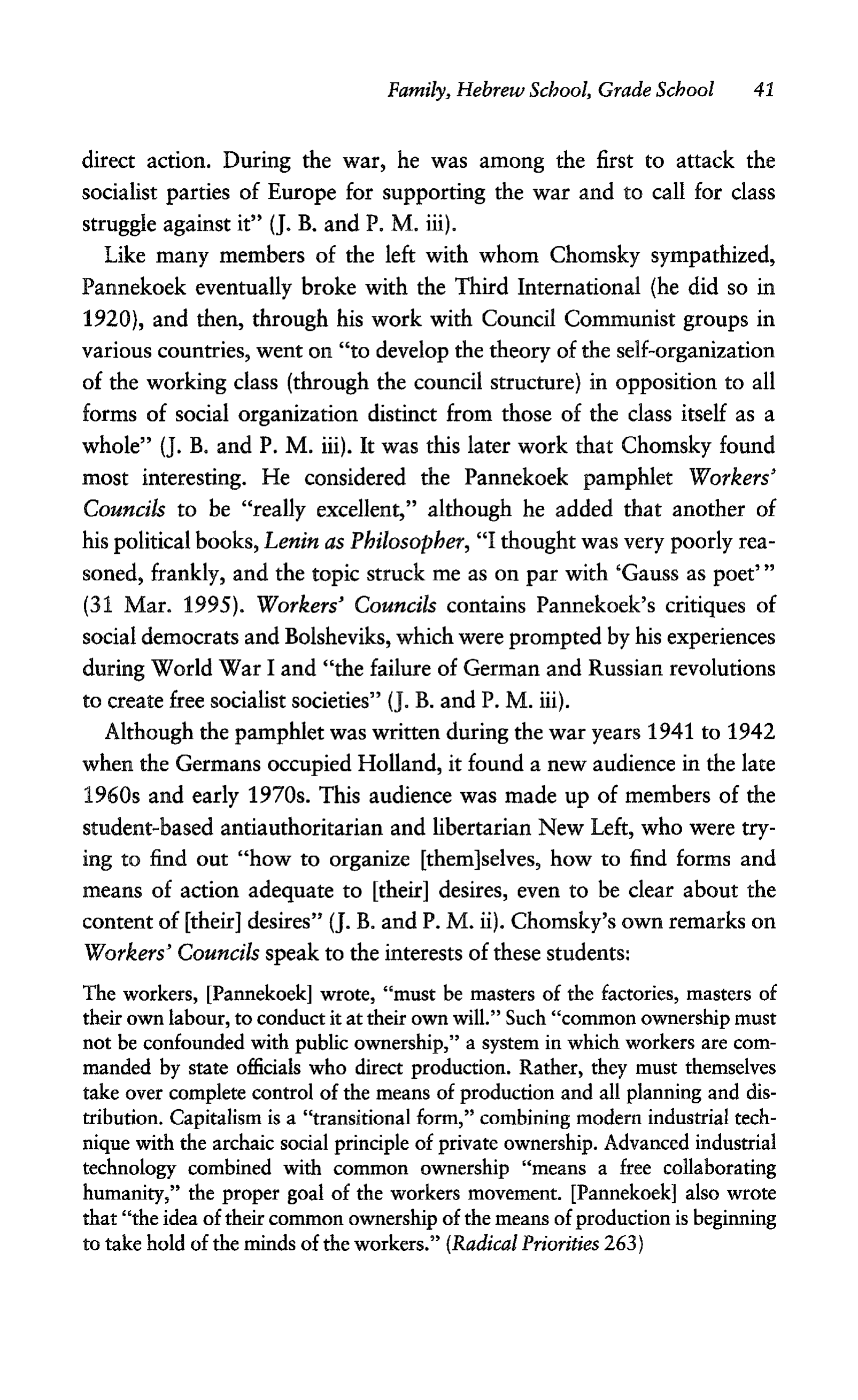 Noam Chomsky A Life of Dissent Biography — page 55