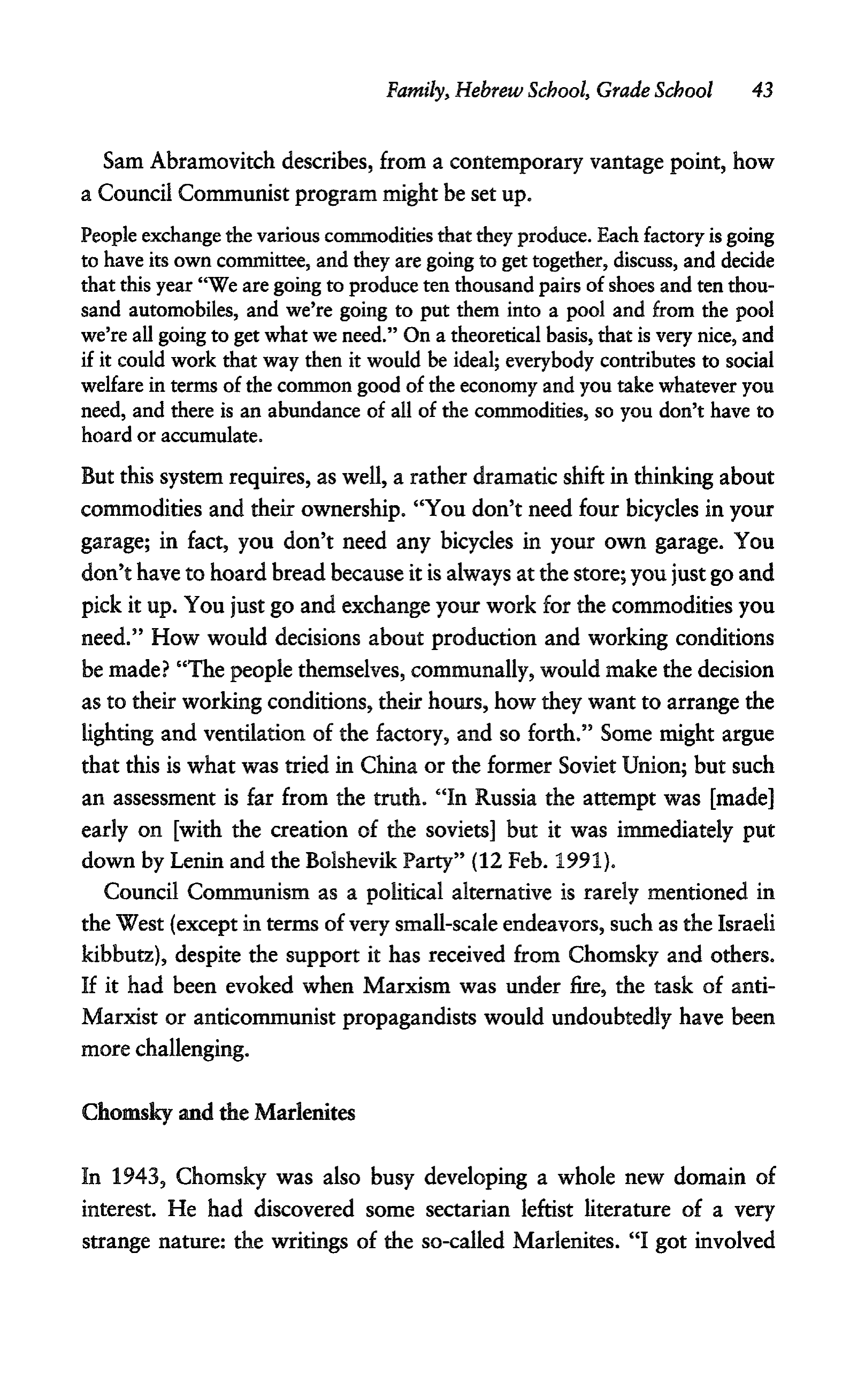 Noam Chomsky A Life of Dissent Biography — page 57