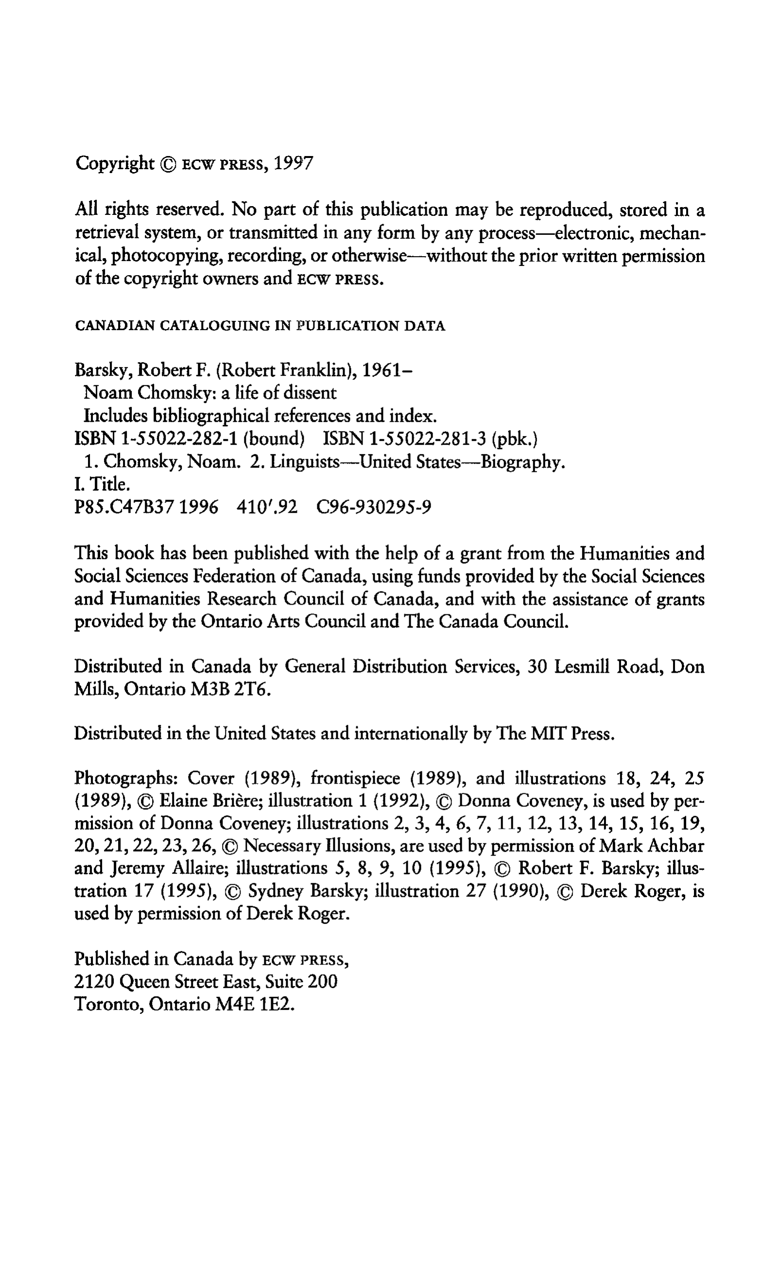 Noam Chomsky A Life of Dissent Biography — page 6