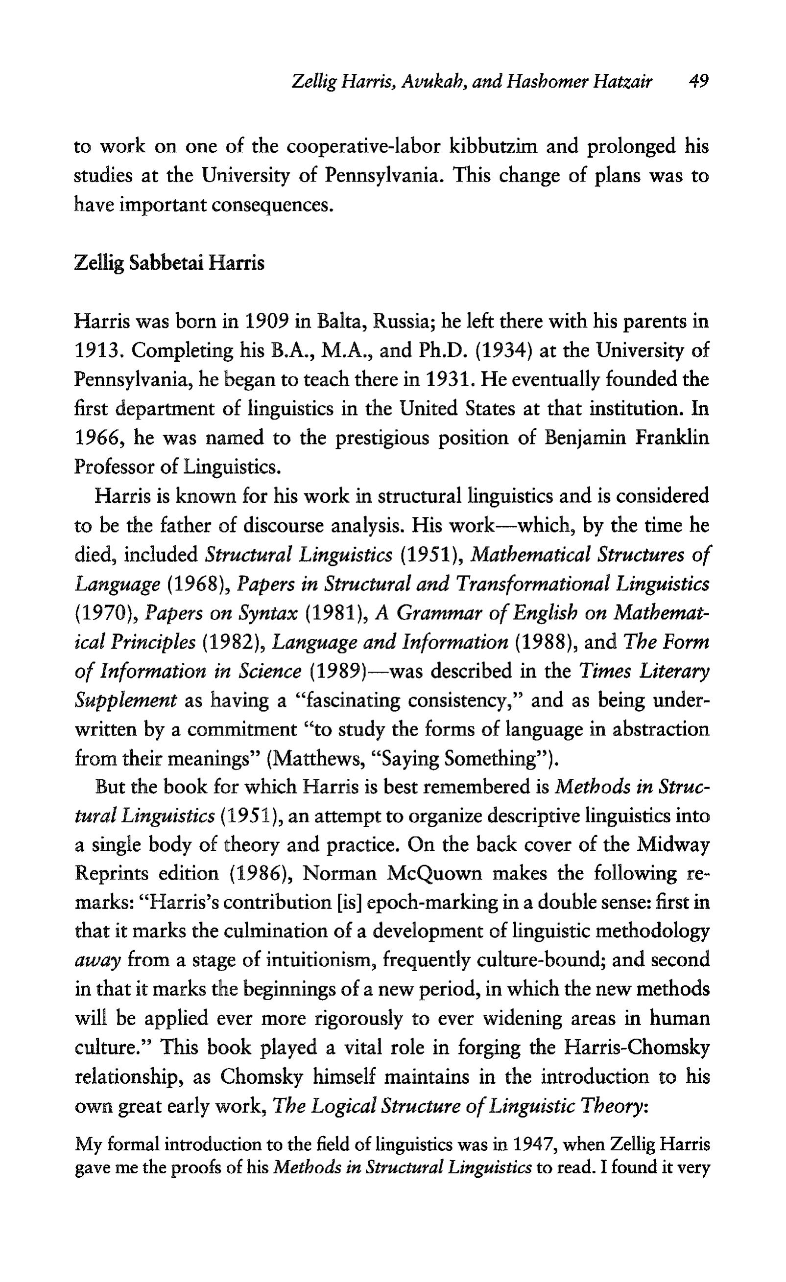 Noam Chomsky A Life of Dissent Biography — page 63