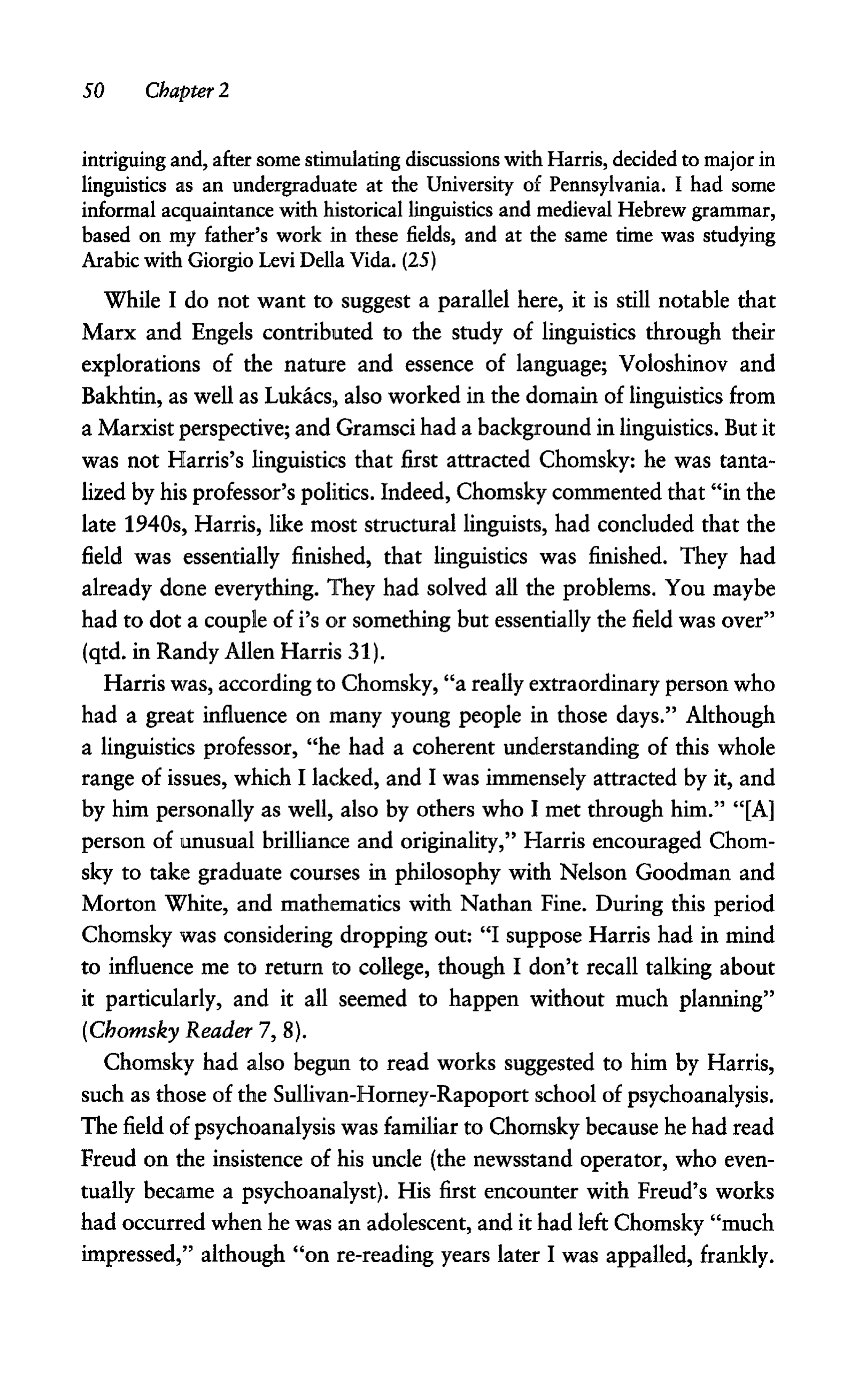 Noam Chomsky A Life of Dissent Biography — page 64