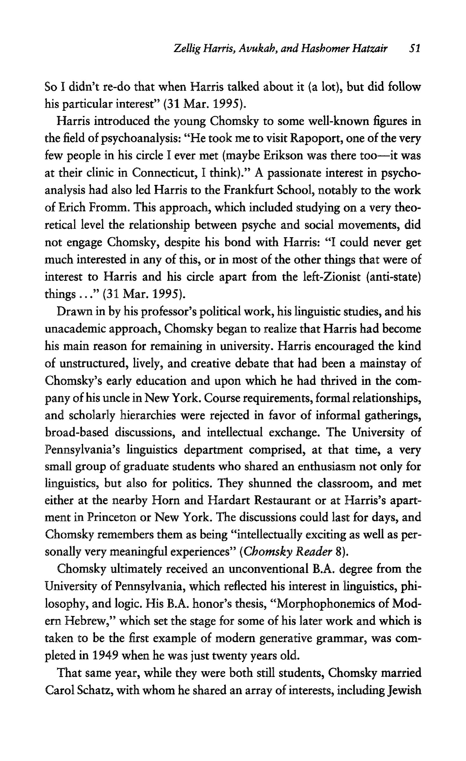 Noam Chomsky A Life of Dissent Biography — page 65