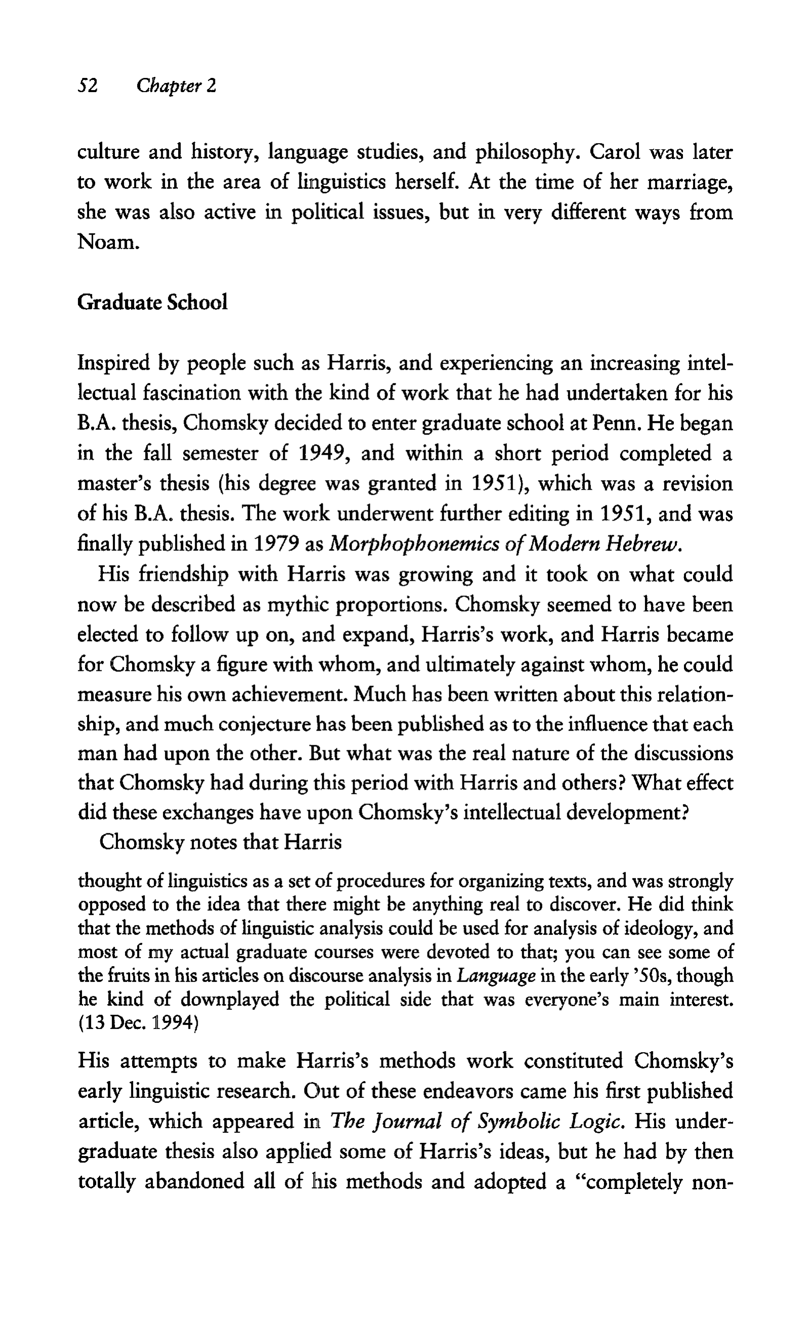 Noam Chomsky A Life of Dissent Biography — page 66