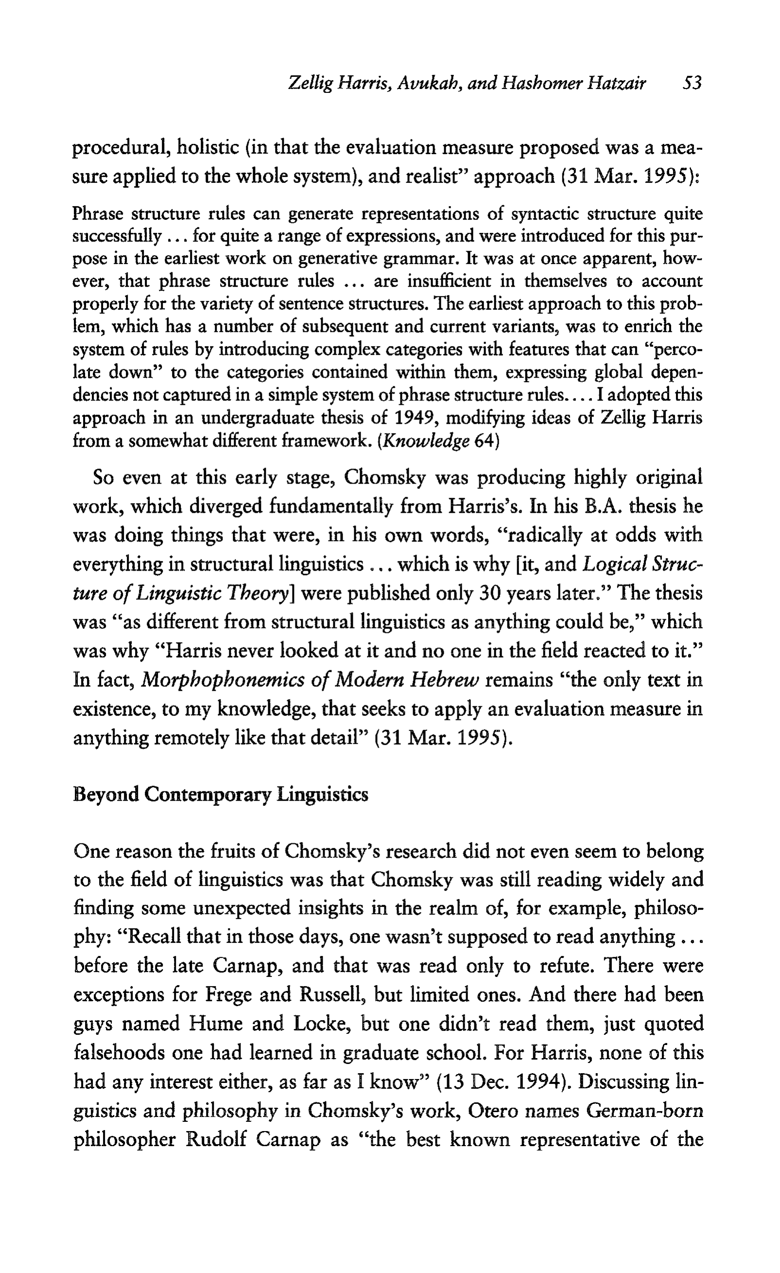Noam Chomsky A Life of Dissent Biography — page 67