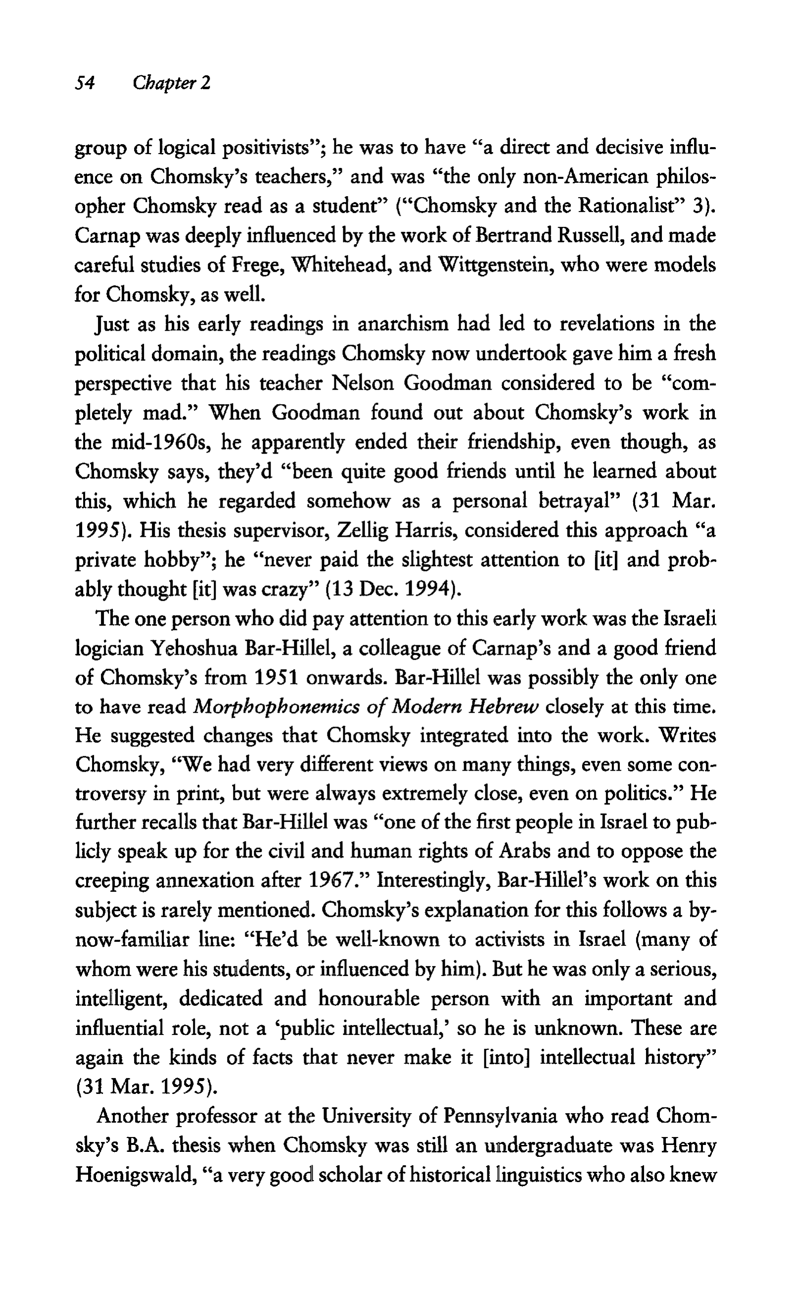 Noam Chomsky A Life of Dissent Biography — page 68