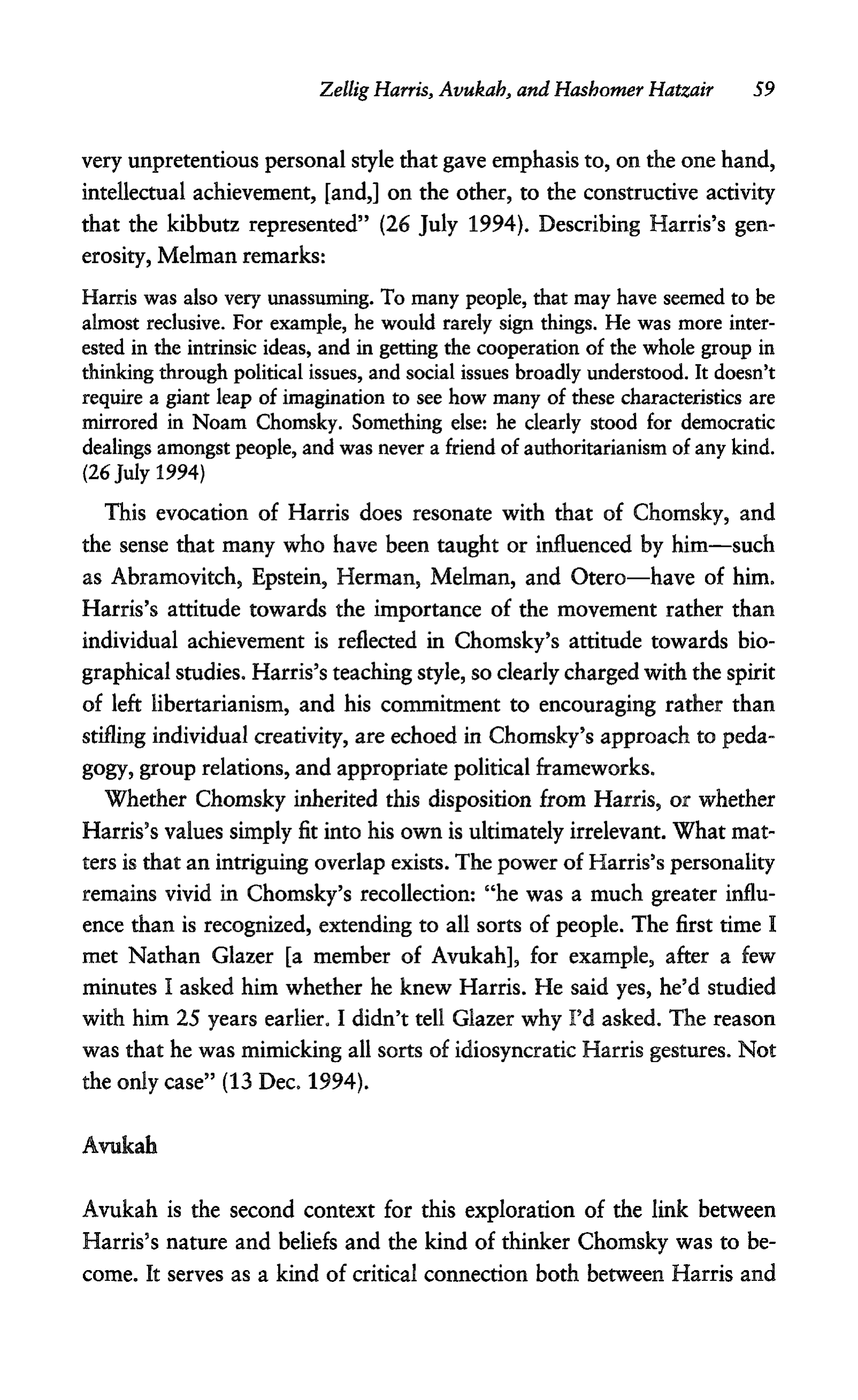 Noam Chomsky A Life of Dissent Biography — page 73