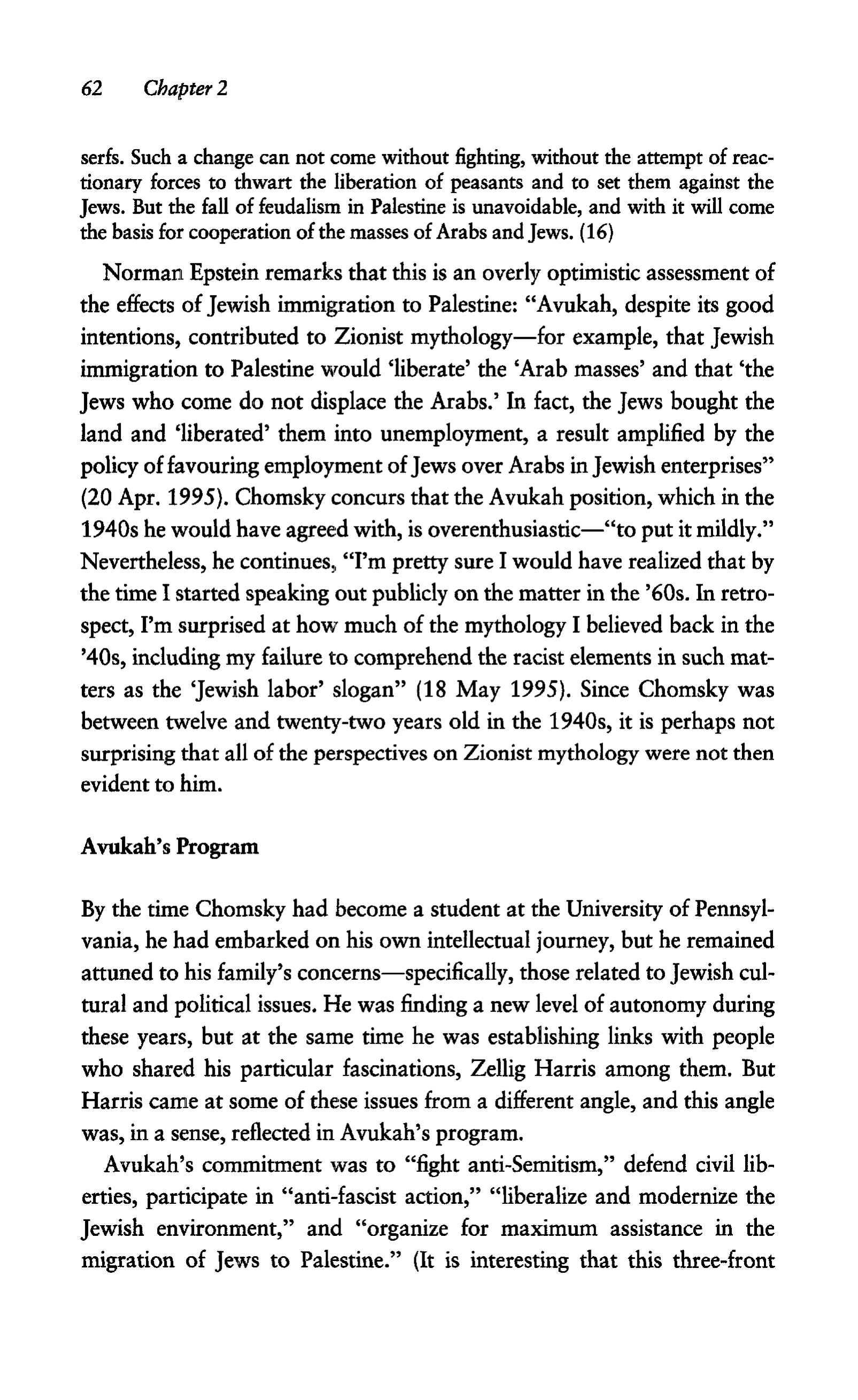 Noam Chomsky A Life of Dissent Biography — page 76