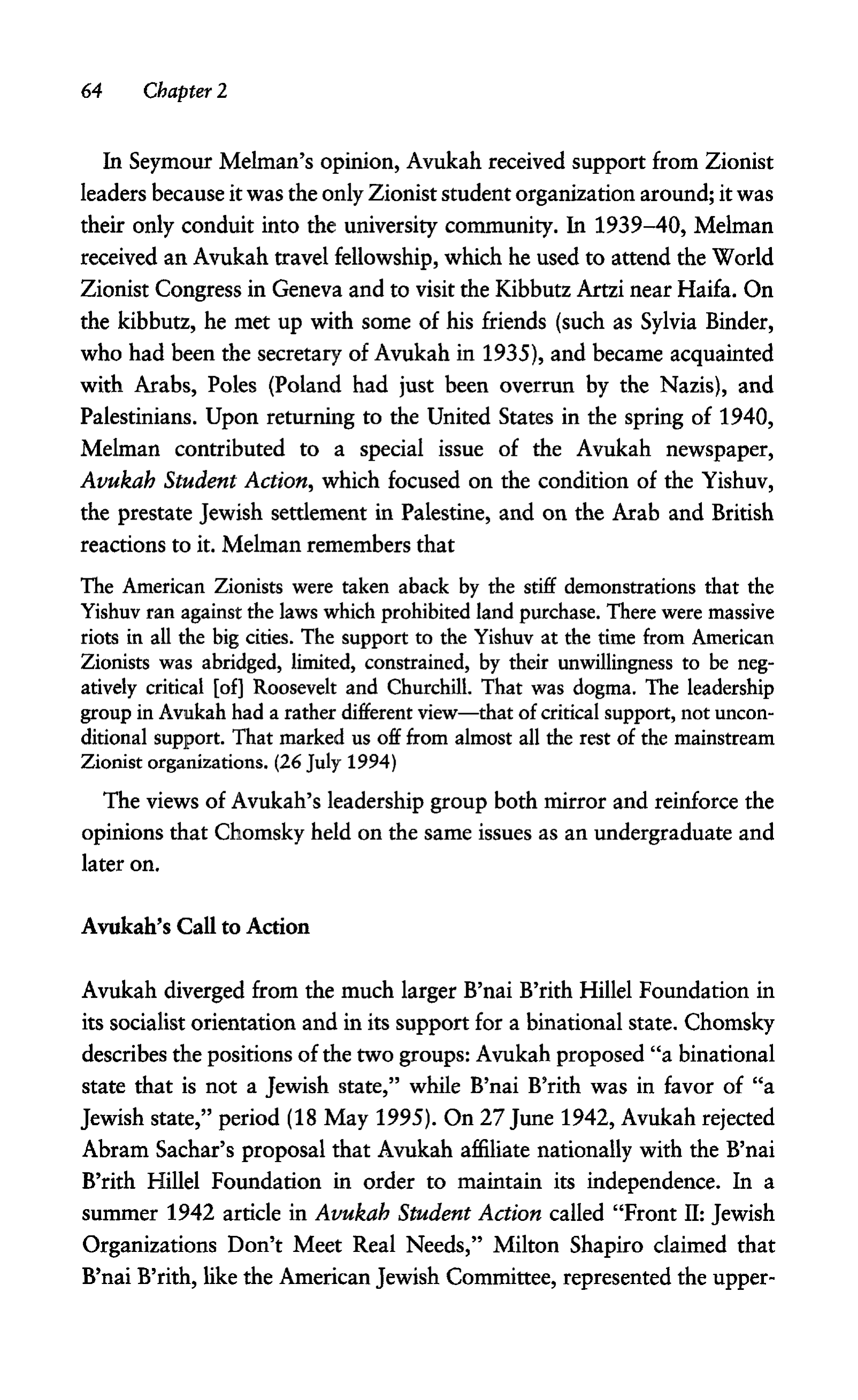 Noam Chomsky A Life of Dissent Biography — page 78