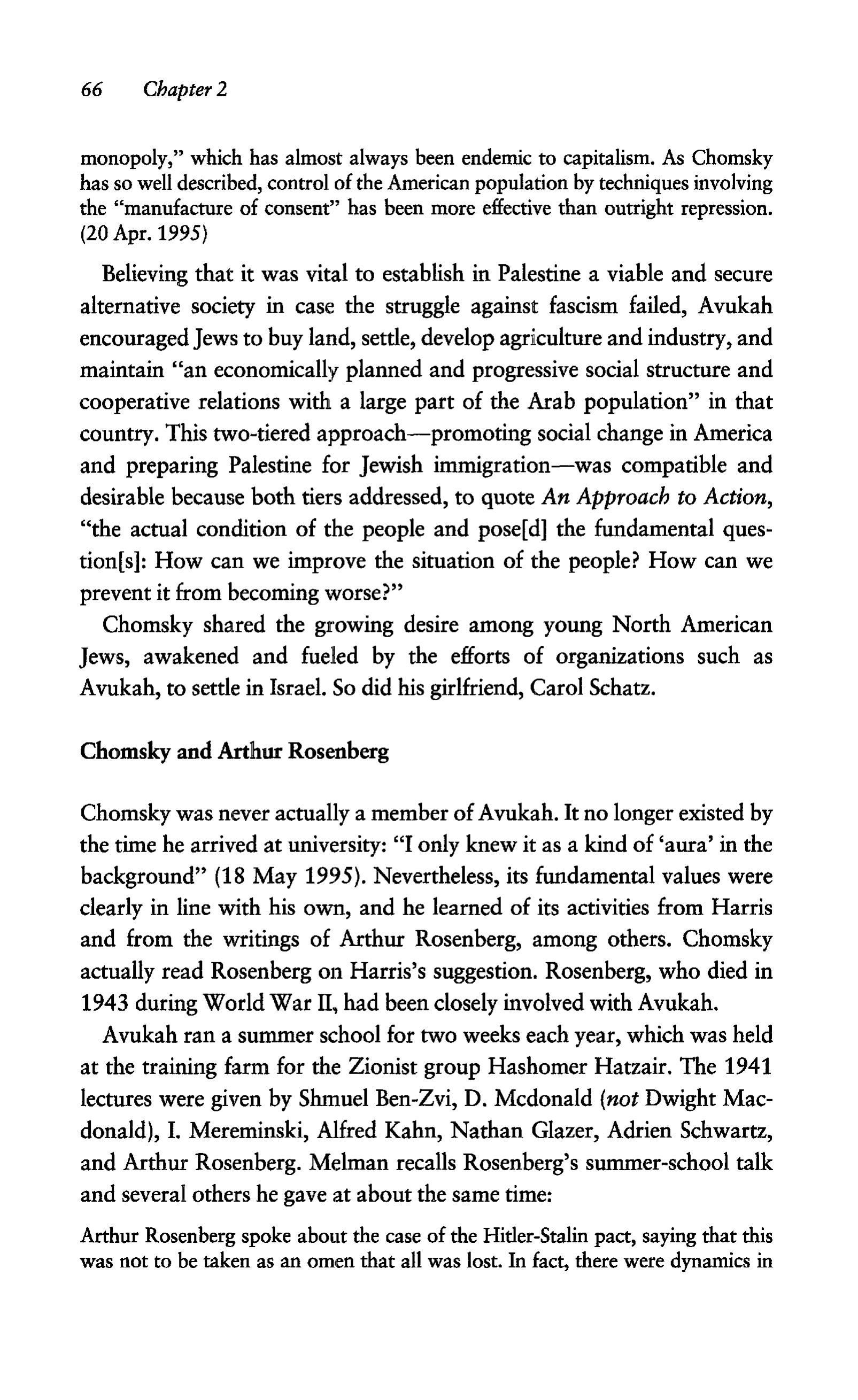 Noam Chomsky A Life of Dissent Biography — page 80