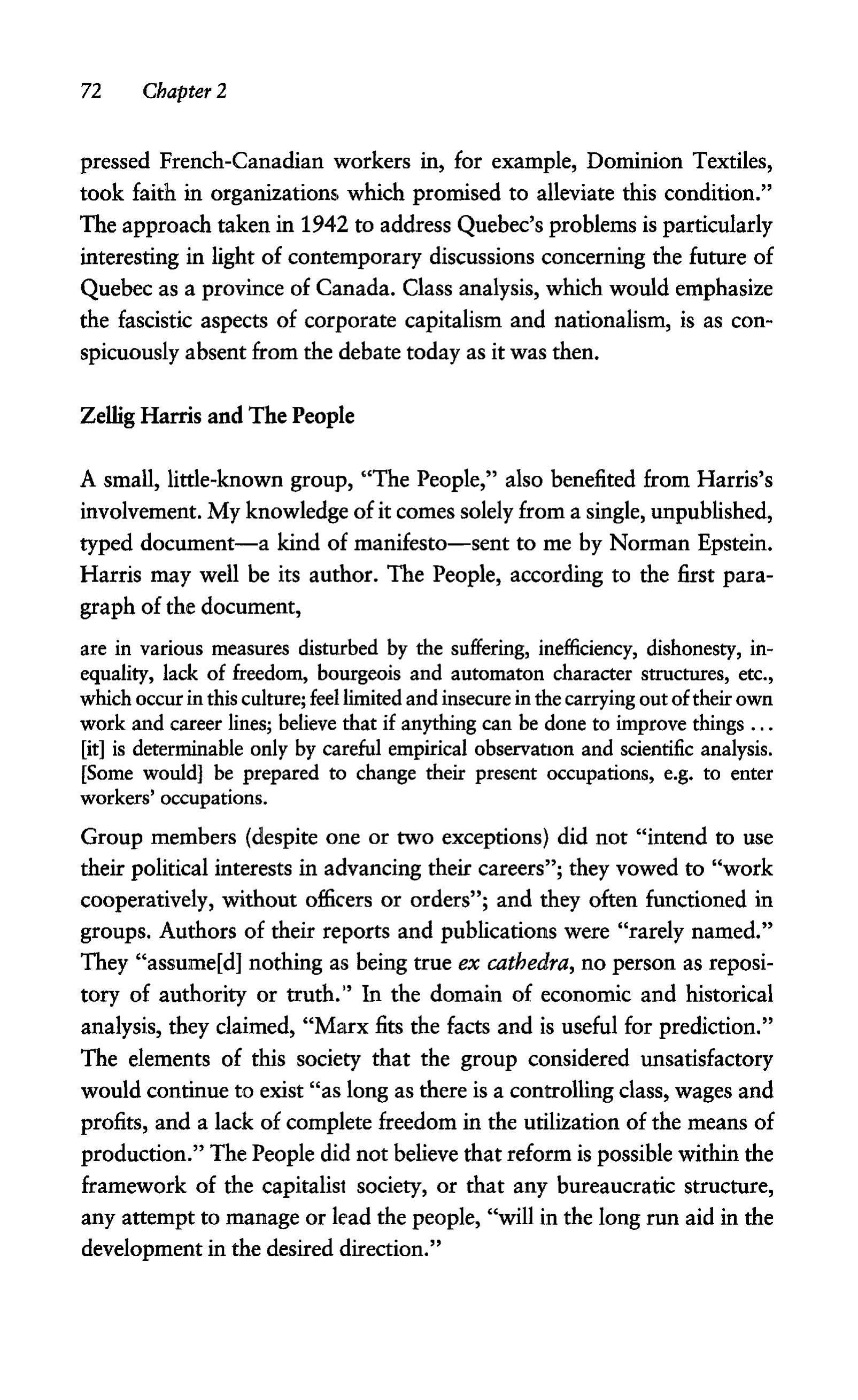 Noam Chomsky A Life of Dissent Biography — page 86