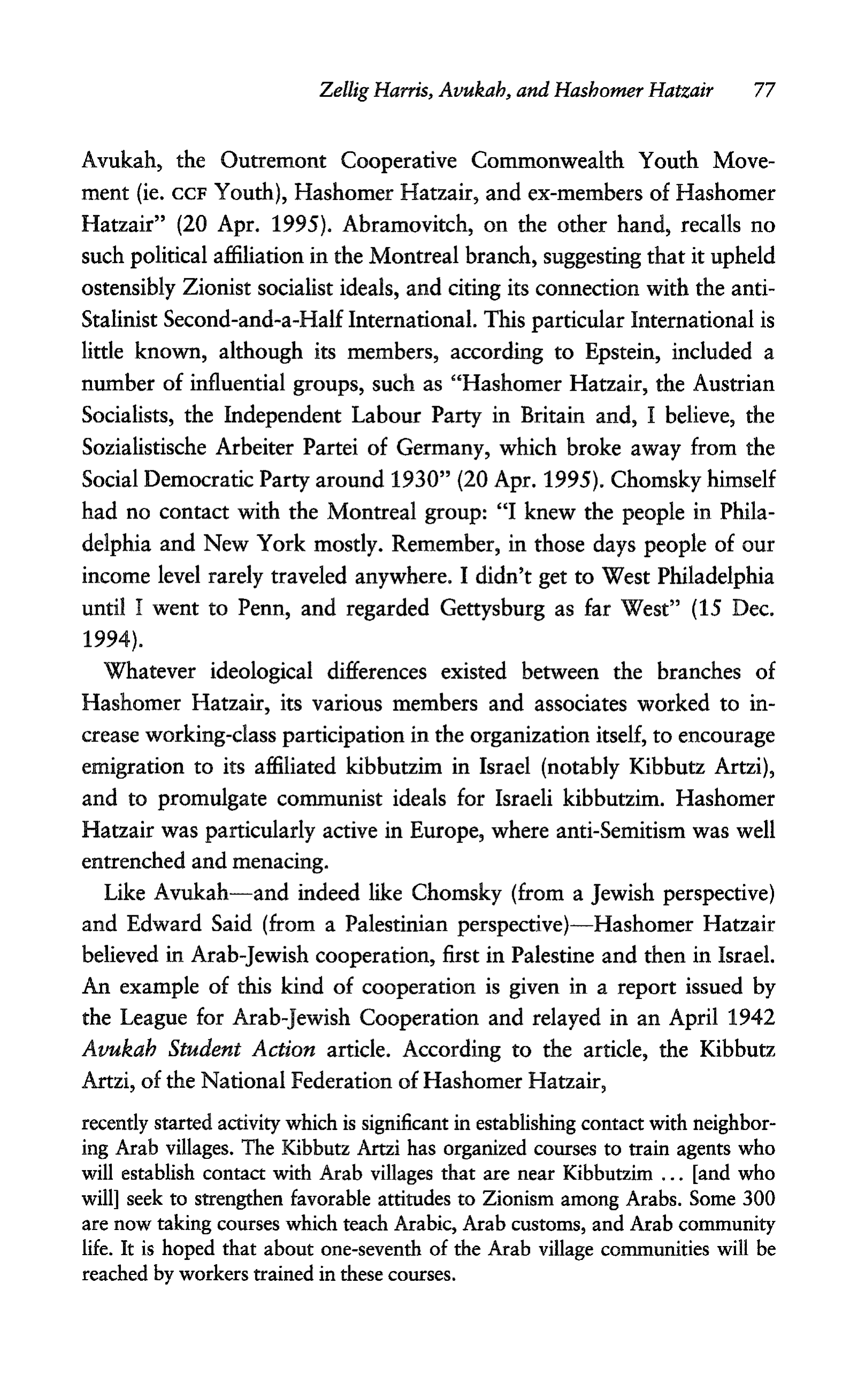 Noam Chomsky A Life of Dissent Biography — page 91