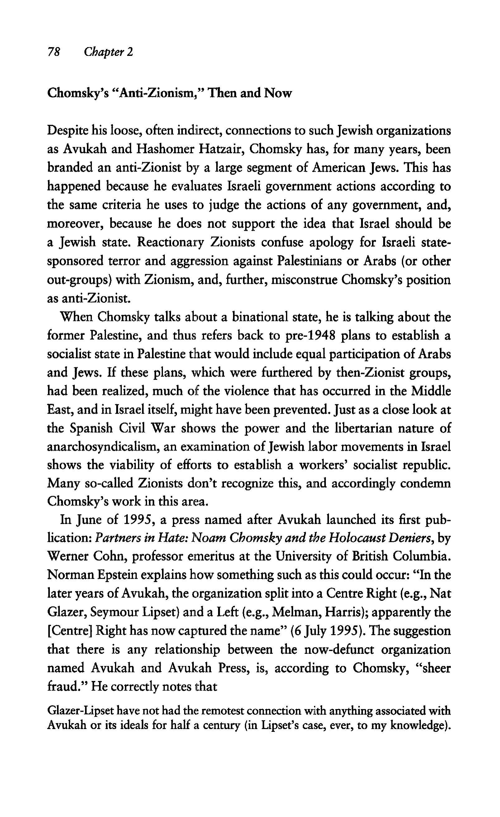 Noam Chomsky A Life of Dissent Biography — page 92