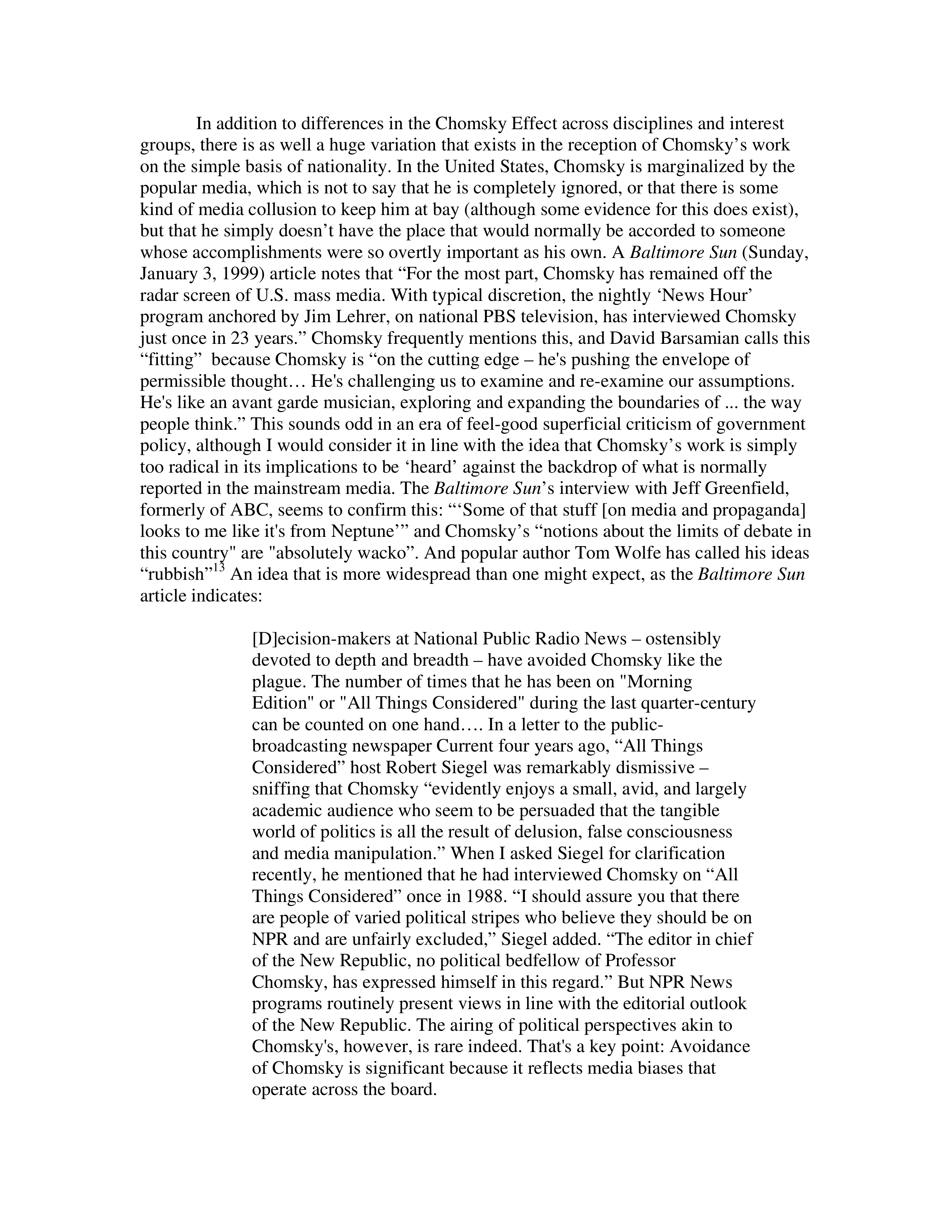 Noam Chomsky The Chomsky Effect Biography — page 12