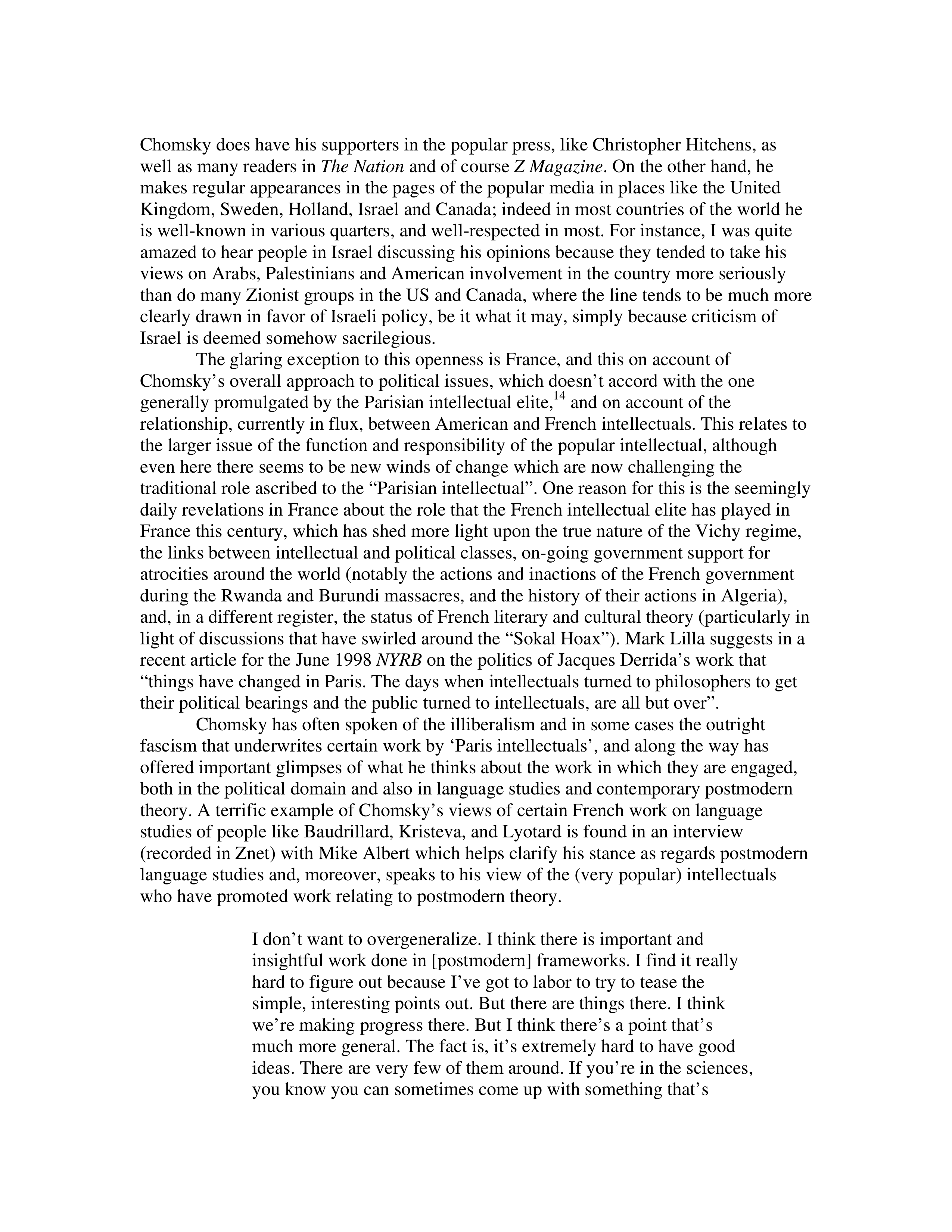 Noam Chomsky The Chomsky Effect Biography — page 13